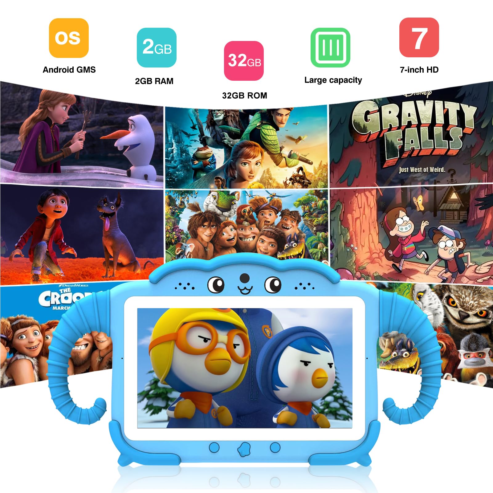 Foto 5 pulgar | Tablet Topelotek Kids De 7 Pulgadas Y 32 Gb Wifi Con Control Parental, Azul - Venta Internacional.