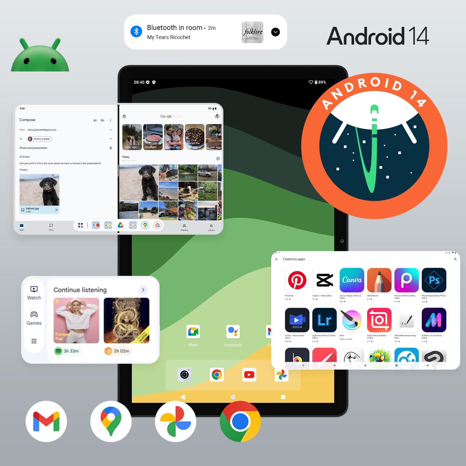 Foto 3 pulgar | Tablet Apolosign Ep1095t Tab 11 11'' Android 14 8gb+128gb - Venta Internacional.