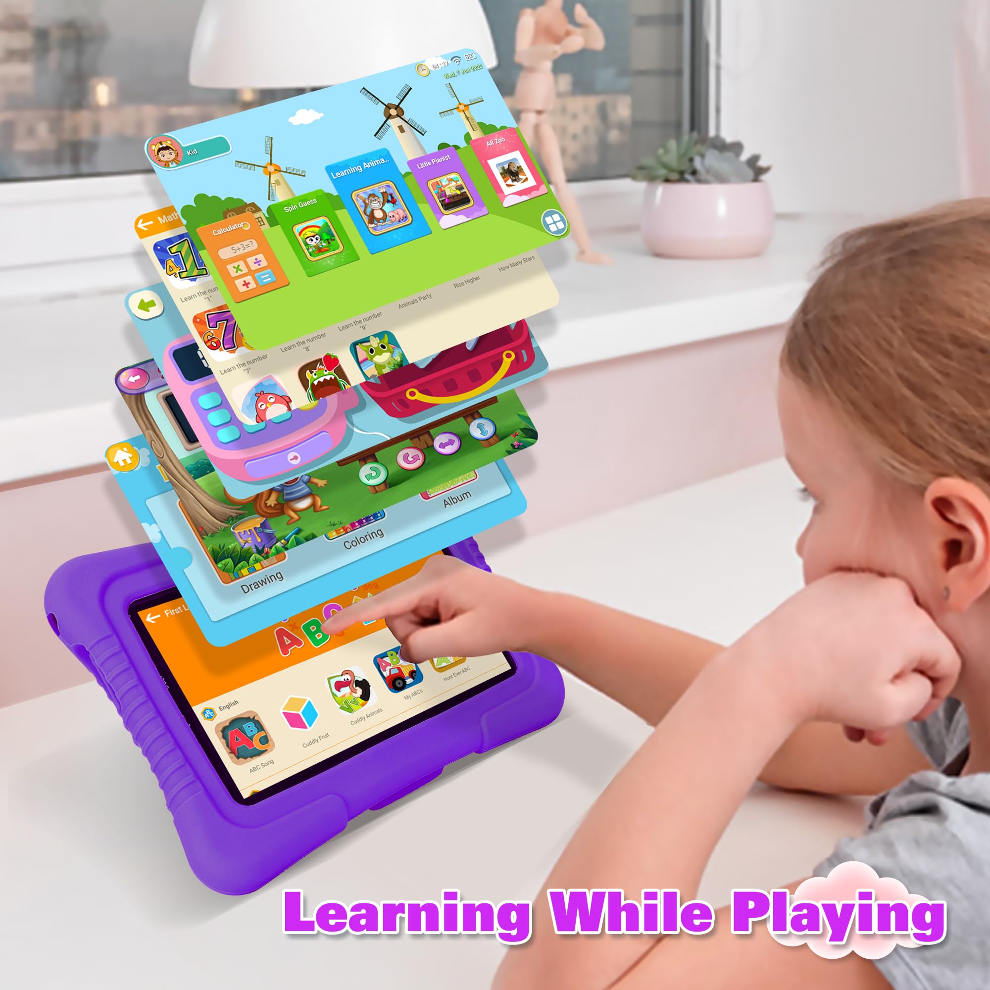 Foto 8 pulgar | Tableta Infantil Veidoo V88 De 7 Pulgadas Con Android, 2 Gb De Ram Y 32 Gb De Rom - Venta Internacional.