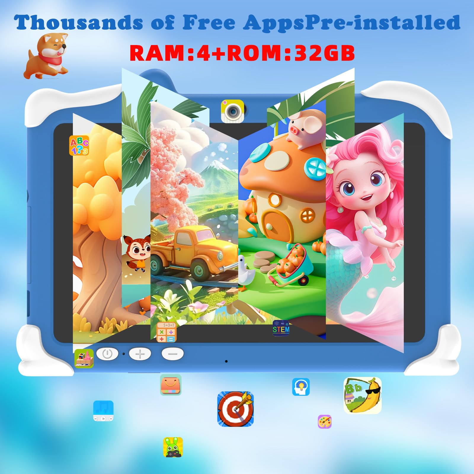 Foto 4 pulgar | Tablet Coopers At73k Kids De 7 Pulgadas Con Android 12, 4 Gb De Ram, 32 Gb De Rom - Venta Internacional.