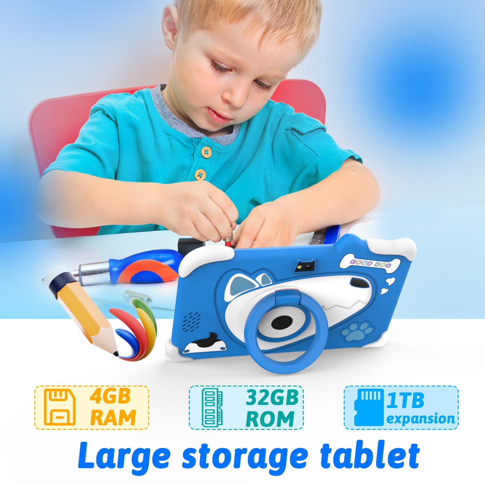 Foto 7 pulgar | Tablet Coopers At73k Kids De 7 Pulgadas Con Android 12, 4 Gb De Ram, 32 Gb De Rom - Venta Internacional.