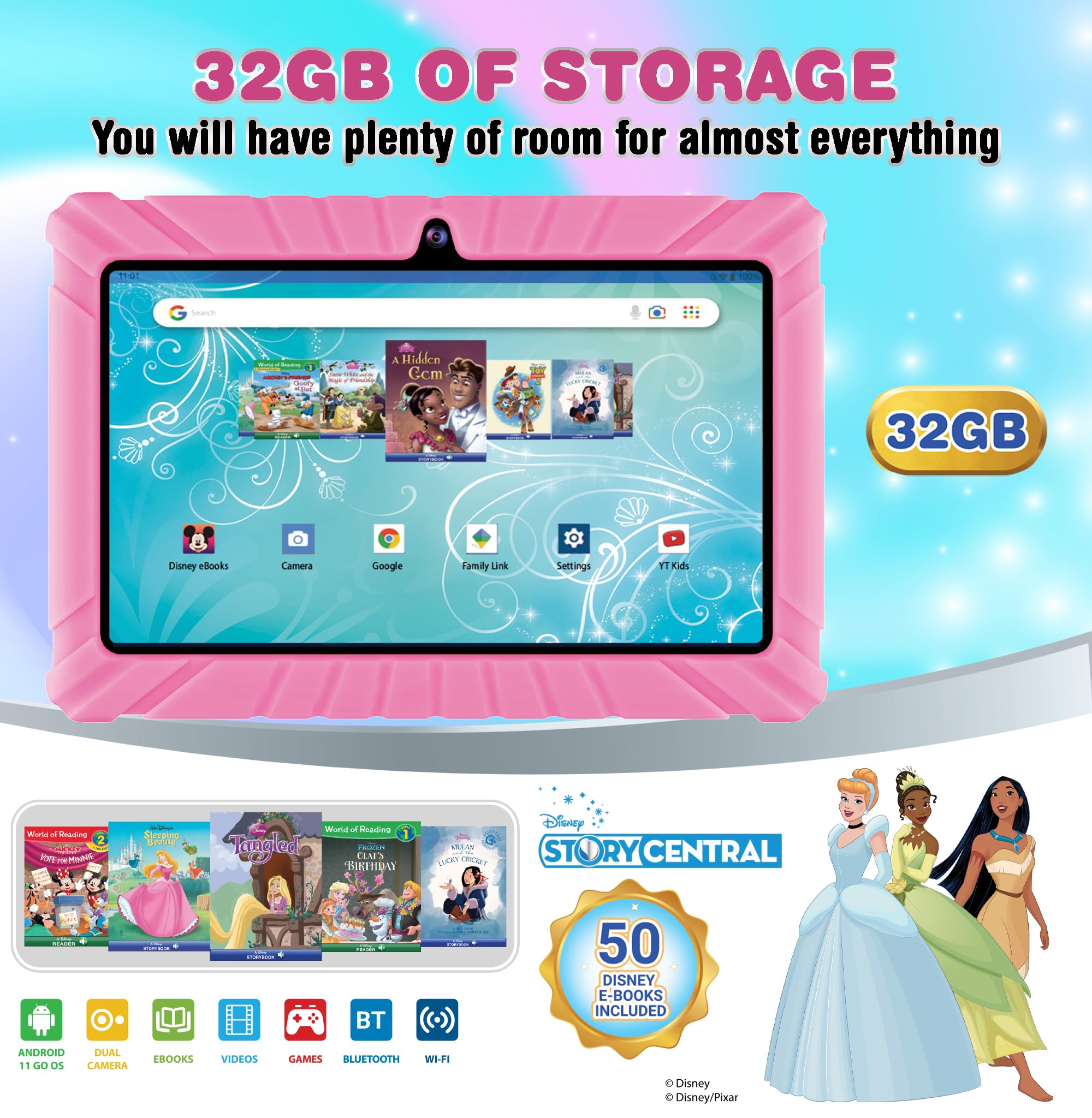 Foto 6 pulgar | Tablet Contixo V8-2 Para Niños, 7 Pulgadas, Hd, 32 Gb, Android 11 Con Auriculares - Venta Internacional.