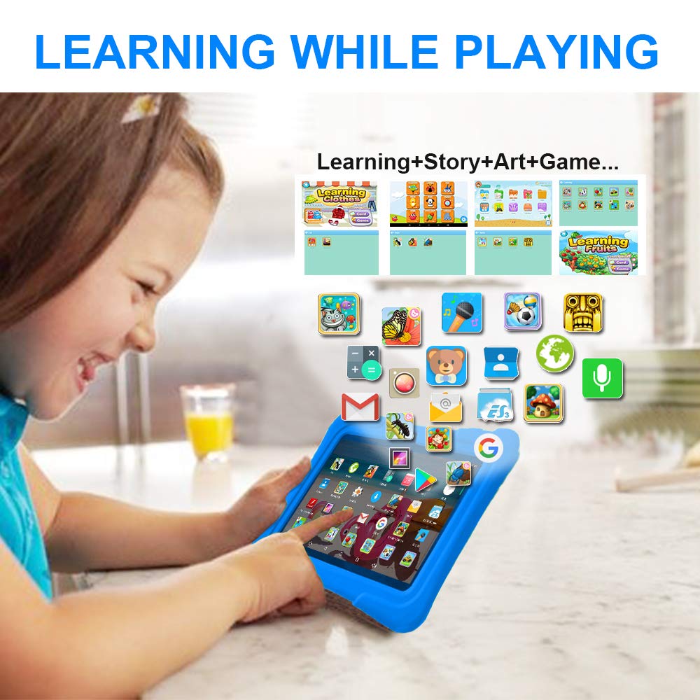 Foto 5 pulgar | Tableta Infantil Pritom De 7 Pulgadas, Cuádruple Núcleo, 32 Gb, Android Con Funda - Venta Internacional.