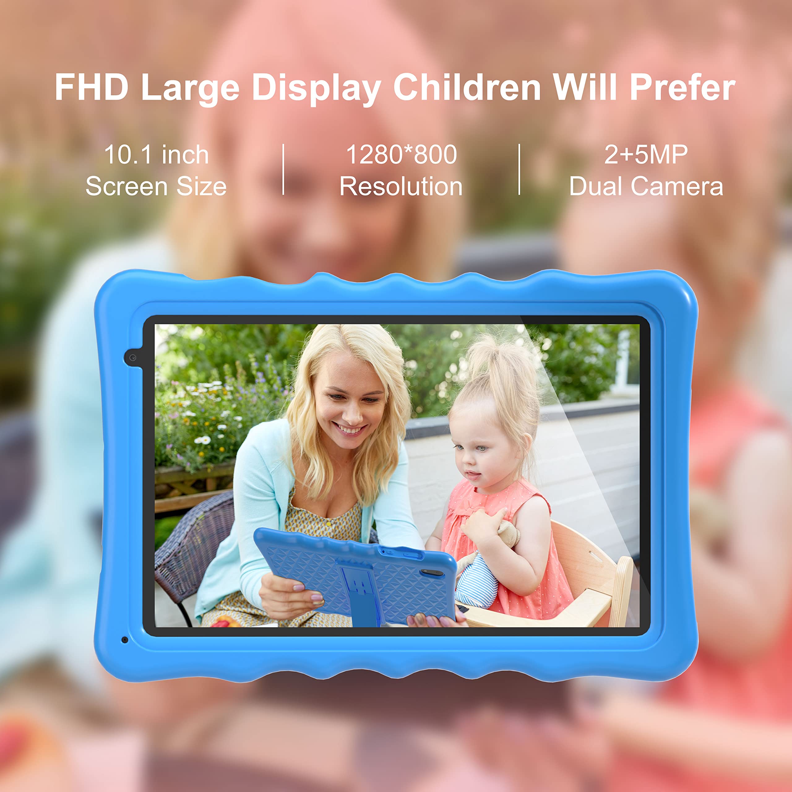 Foto 3 pulgar | Tablet Byybuo Kids De 10.1 Pulgadas Con Android 13, 2 Gb De Ram, 32 Gb De Rom, 6000 Mah - Venta Internacional.