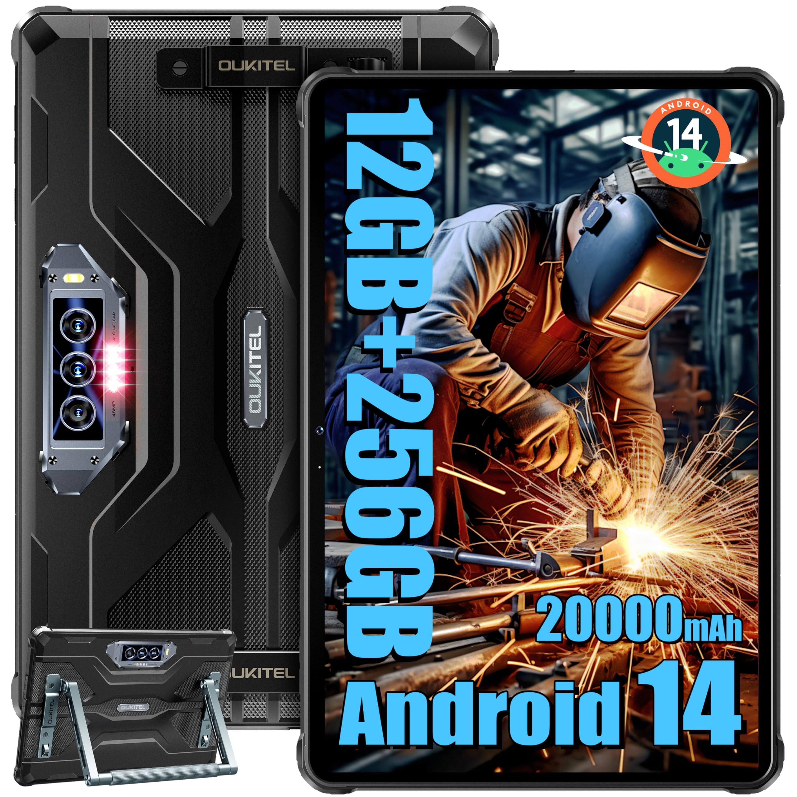 Tableta Robusta Oukitel Rt8 Android 14 11 Pulgadas 12 Gb+256 Gb 48 Mp+32 Mp - Venta Internacional.