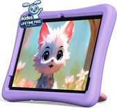 Tableta Infantil Plimpton 2025 De 10 Pulgadas Con Android 14, 4 Gb+64 Gb, Violeta - Venta Internacional.