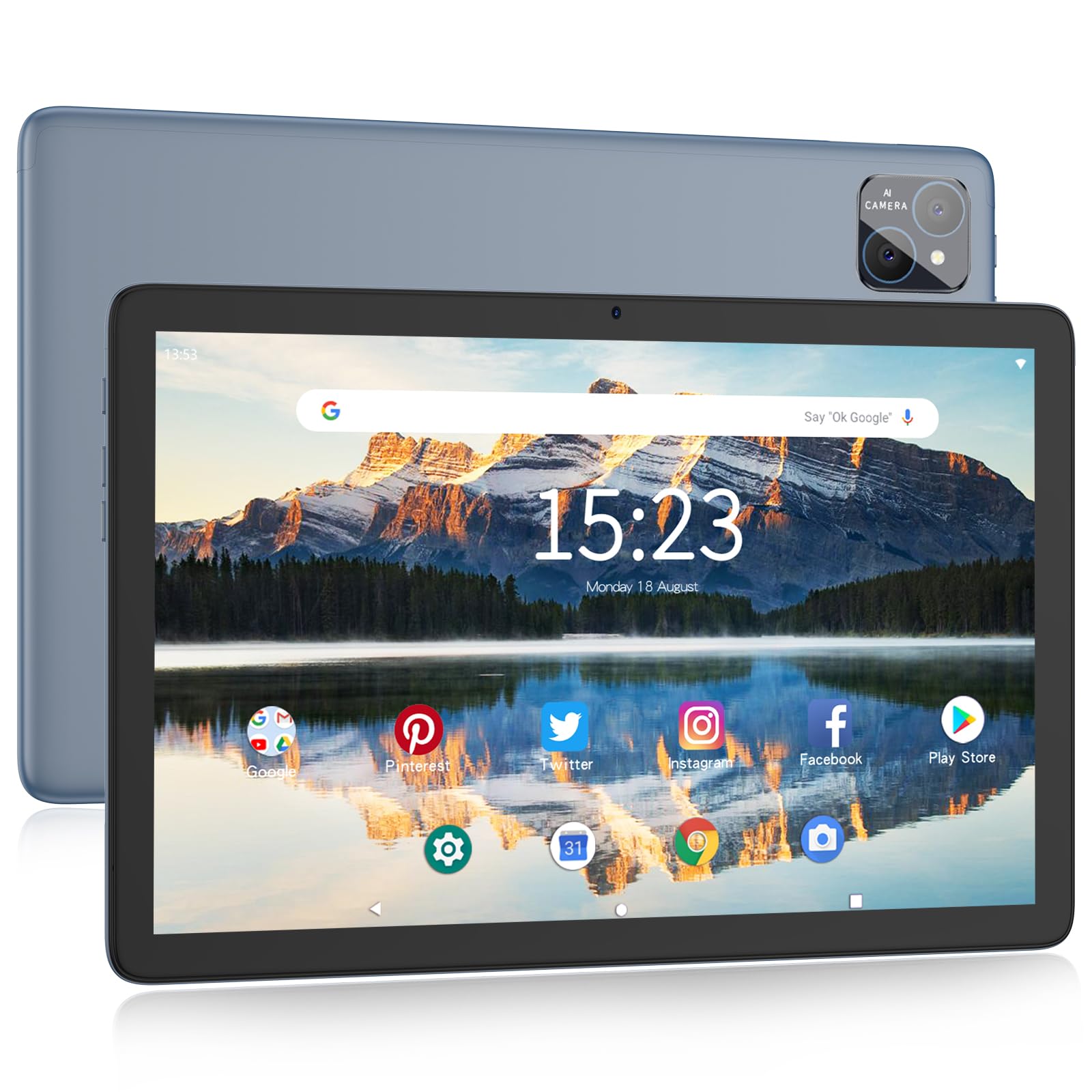 Tablet Pritom Tab11 Android 13 128gb 10 Pulgadas Con Funda Gris - Venta Internacional.