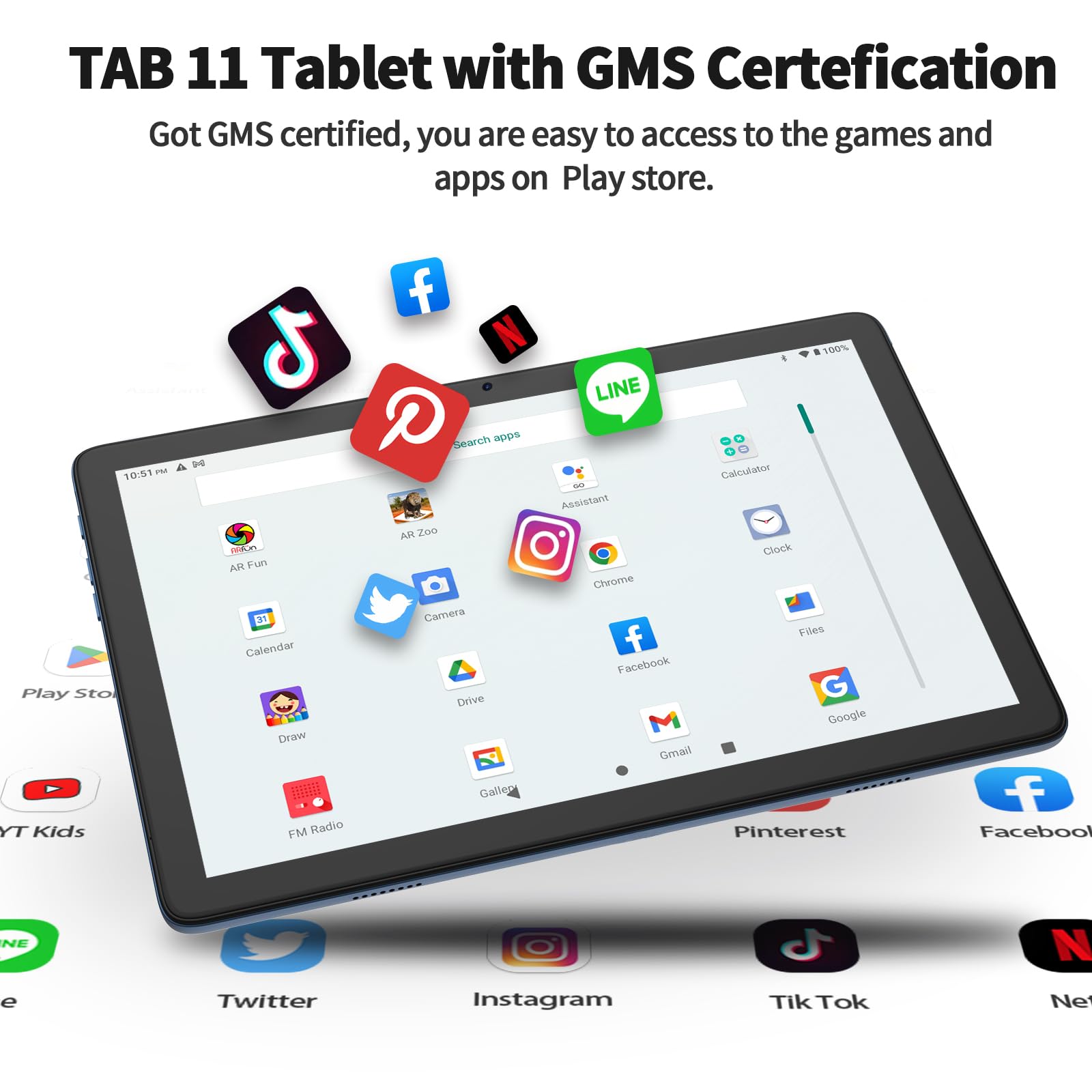 Foto 4 pulgar | Tablet Pritom Tab11 Android 13 128gb 10 Pulgadas Con Funda Gris - Venta Internacional.