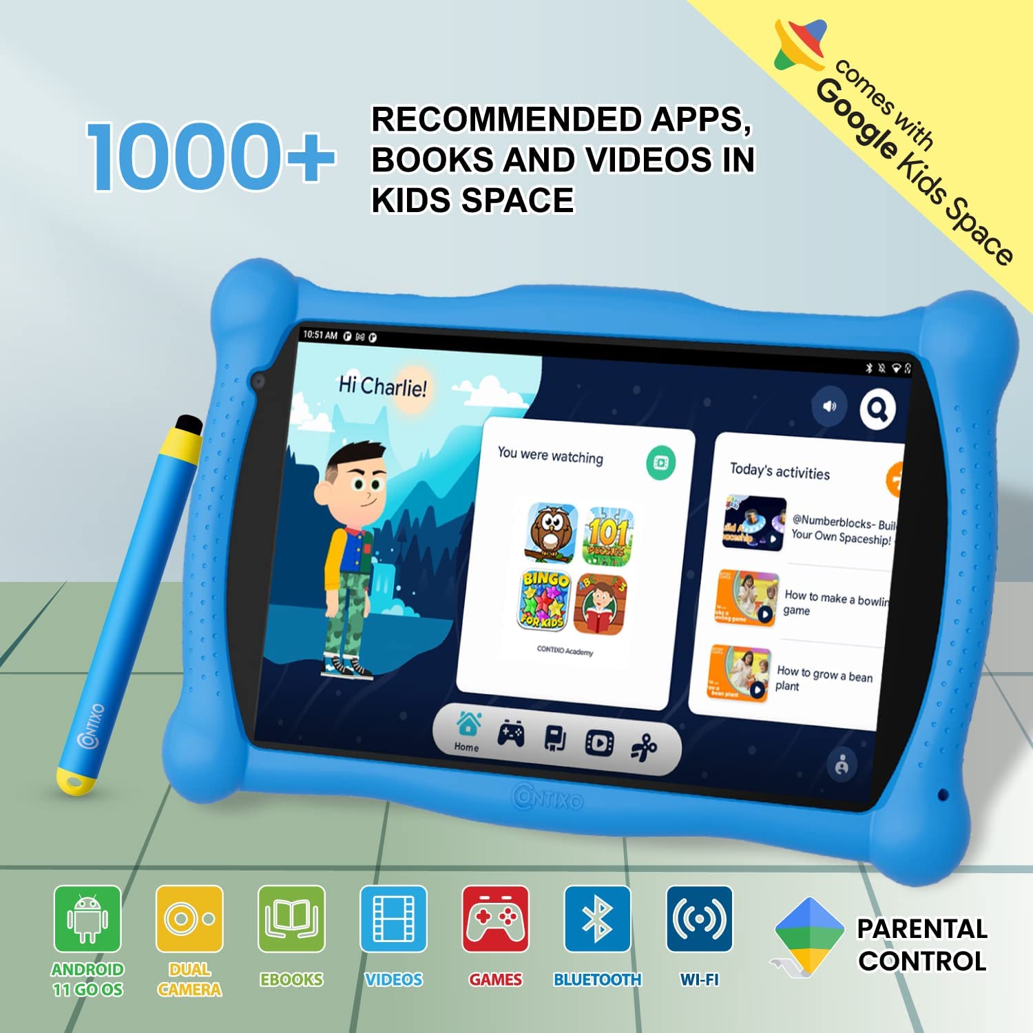 Foto 3 pulgar | Tablet Infantil Contixo V10 32 Gb Wifi 7 Pulgadas Hd Con Disney Blue - Venta Internacional.
