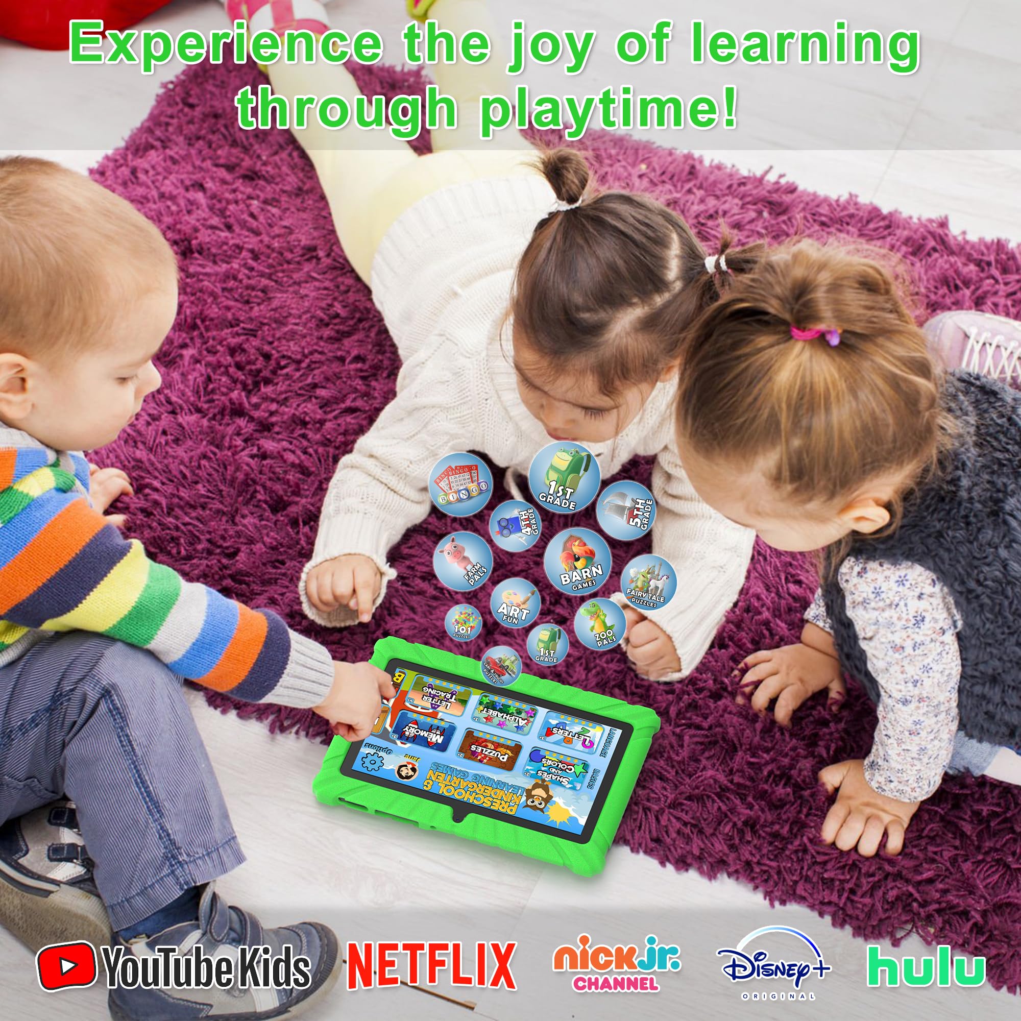 Foto 7 pulgar | Tablet Infantil Contixo V8, 7 Pulgadas, 32 Gb, Android 11, Verde - Venta Internacional.
