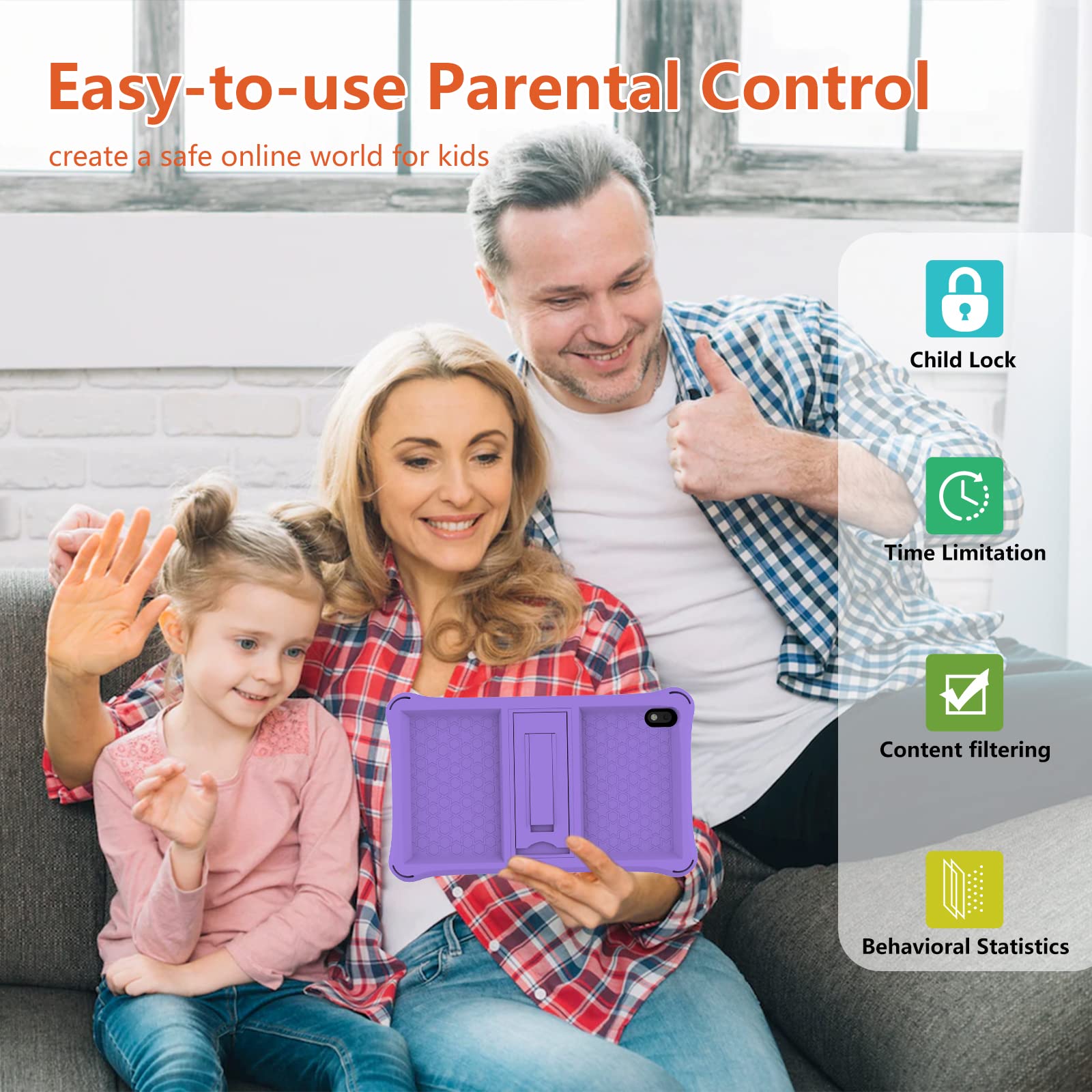Foto 3 pulgar | Tablet Atozee Kids De 7 Pulgadas Con Android, 32 Gb De Rom Y 4 Gb De Ram, Con Funda - Venta Internacional.