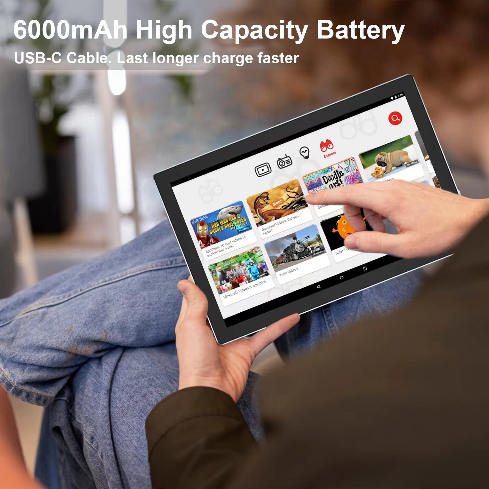 Foto 5 pulgar | Tablet Atozee Android 14 10,1 Pulgadas, 8 Gb De Ram, 64 Gb De Rom, 6000 Mah, 5g Wifi - Venta Internacional.