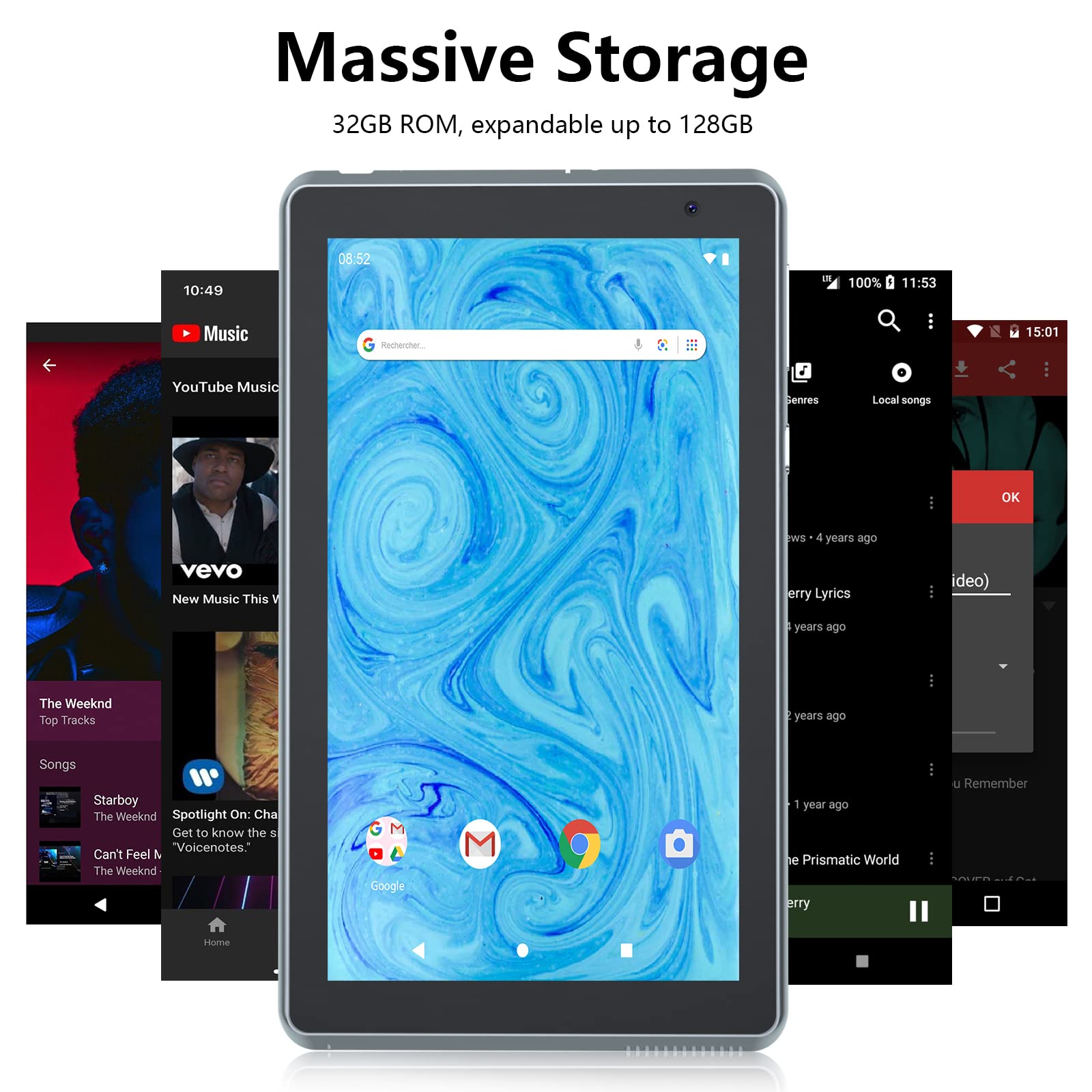 Foto 3 | Tablet Byandby Android 12.0 De 7 Pulgadas, 4 Gb De Ram, 32 Gb De Rom, Color Plateado - Venta Internacional.