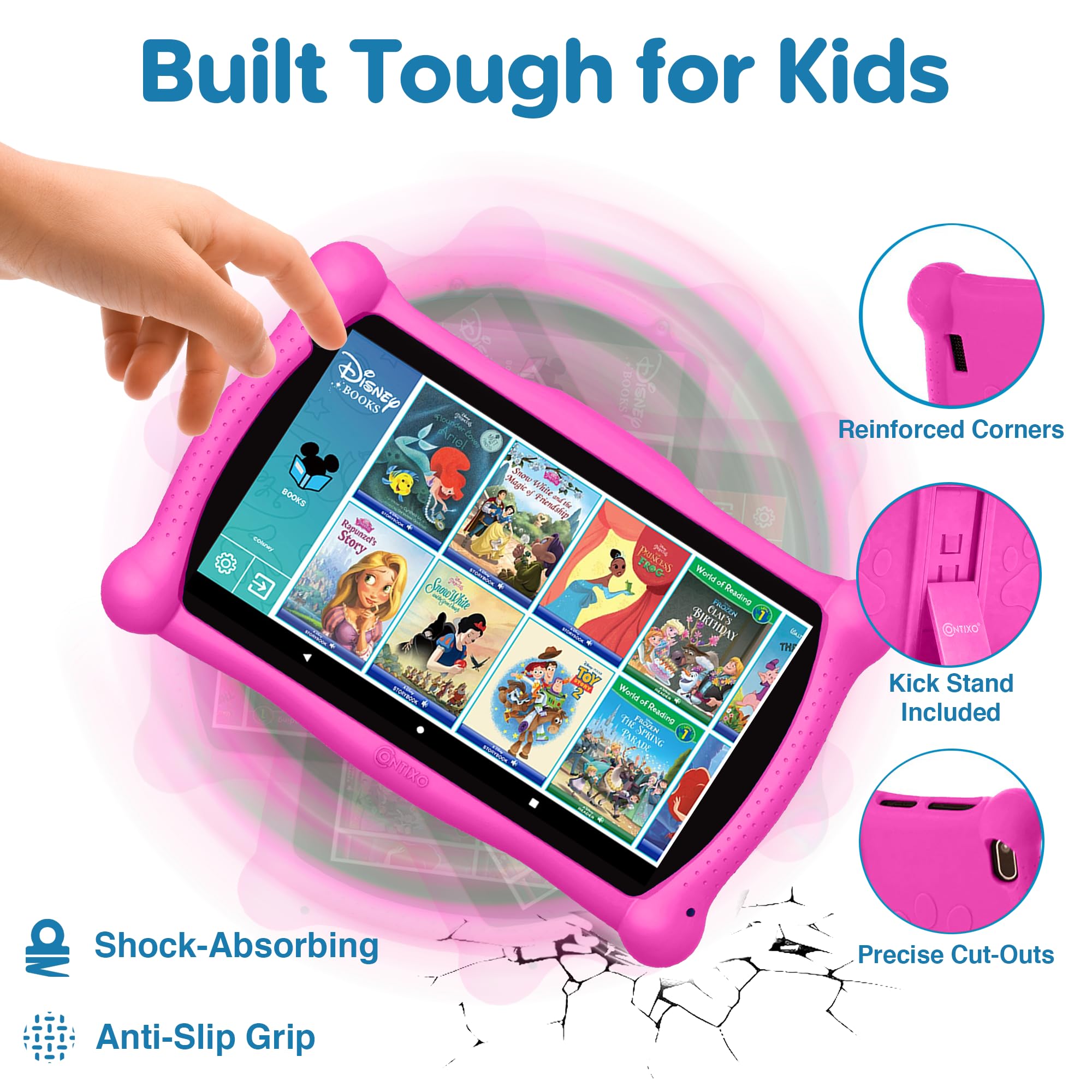 Foto 5 pulgar | Tablet Contixo 7 Disney Kids Learning Wifi Bluetooth Rosa - Venta Internacional.