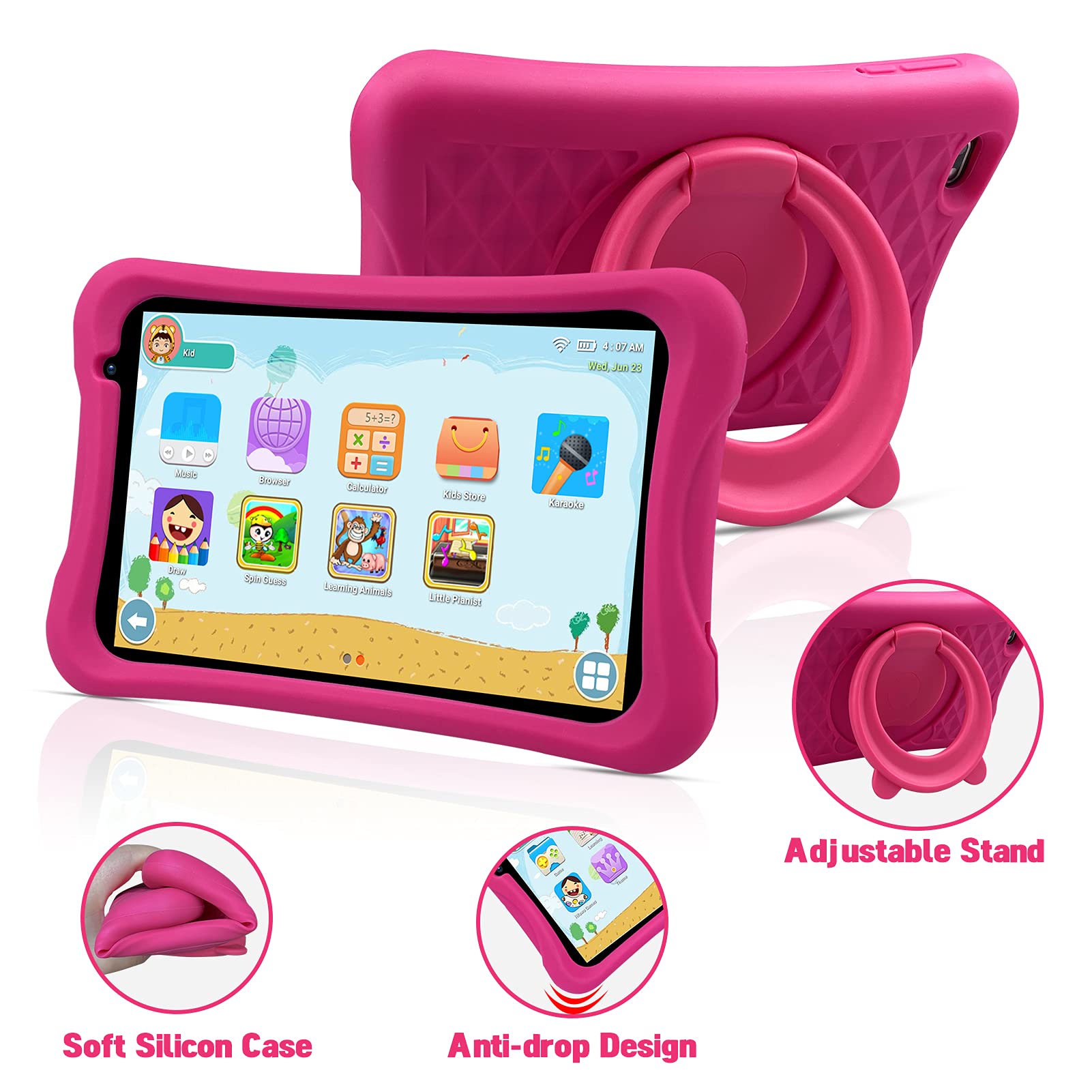 Foto 2 | Tableta Infantil Pritom L8 8 Pulgadas 64 Gb Android 10 Wifi Bluetooth - Venta Internacional.