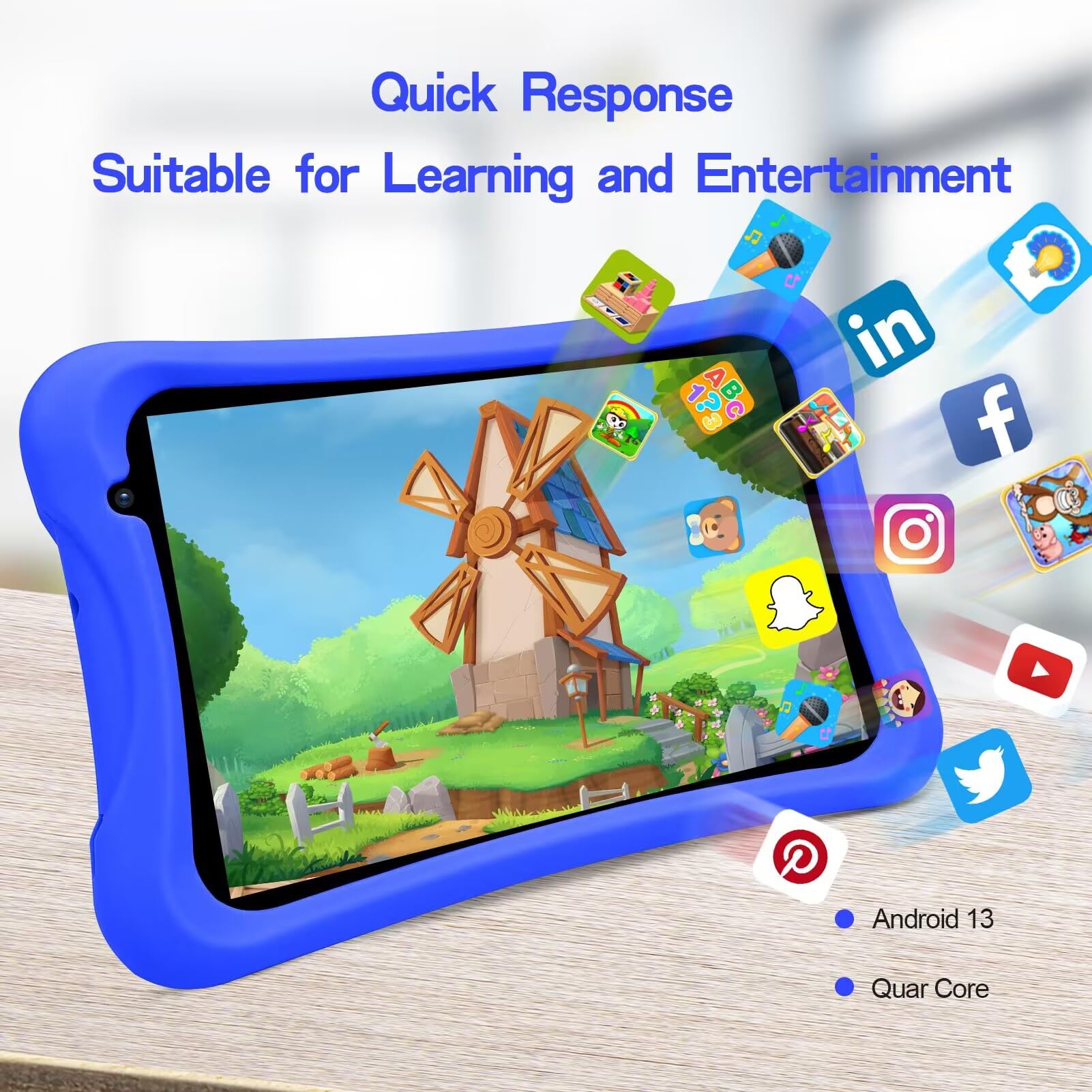 Foto 5 | Tableta Infantil Pritom L8 8 Pulgadas 64 Gb Android 10 Wifi Bluetooth - Venta Internacional.