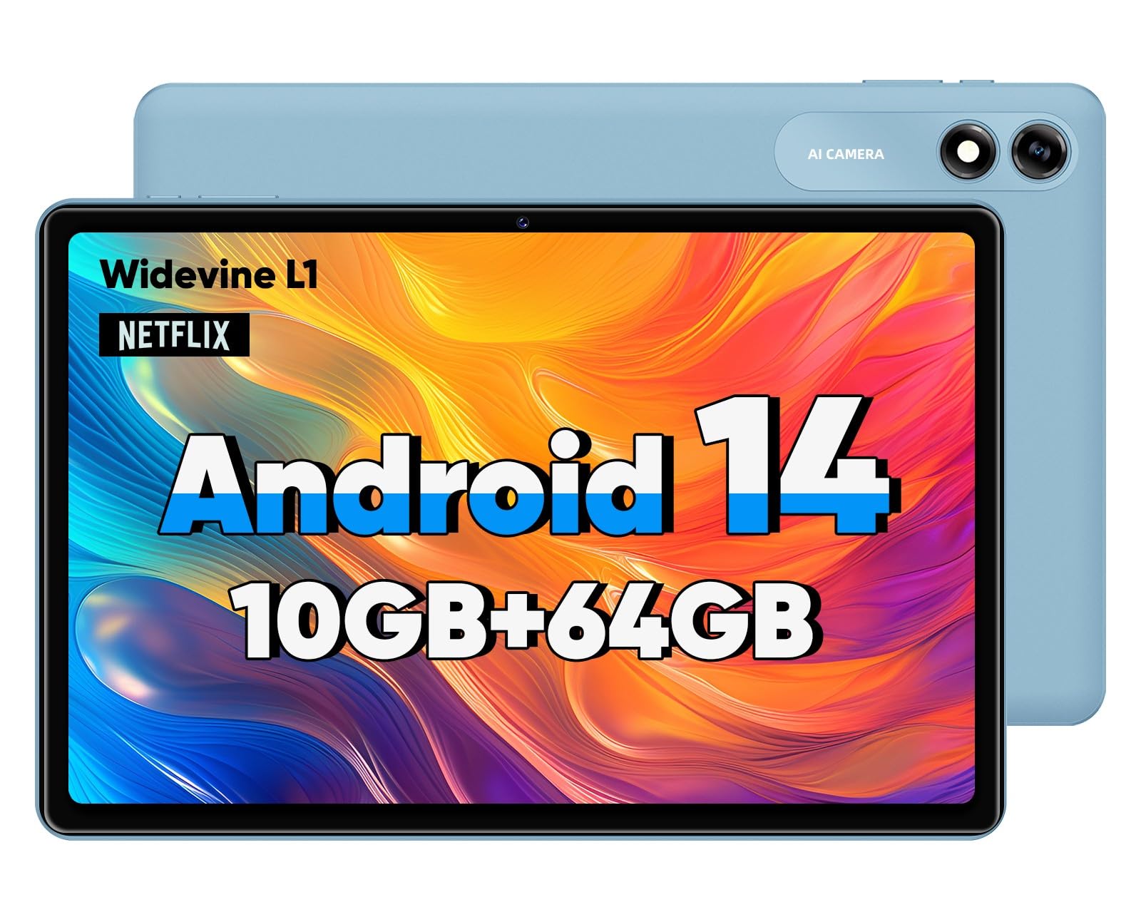 Foto 2 pulgar | Tableta Colorroom 10.1 Android 14 10 Gb Ram 64 Gb Rom 1 Tb Azul - Venta Internacional.
