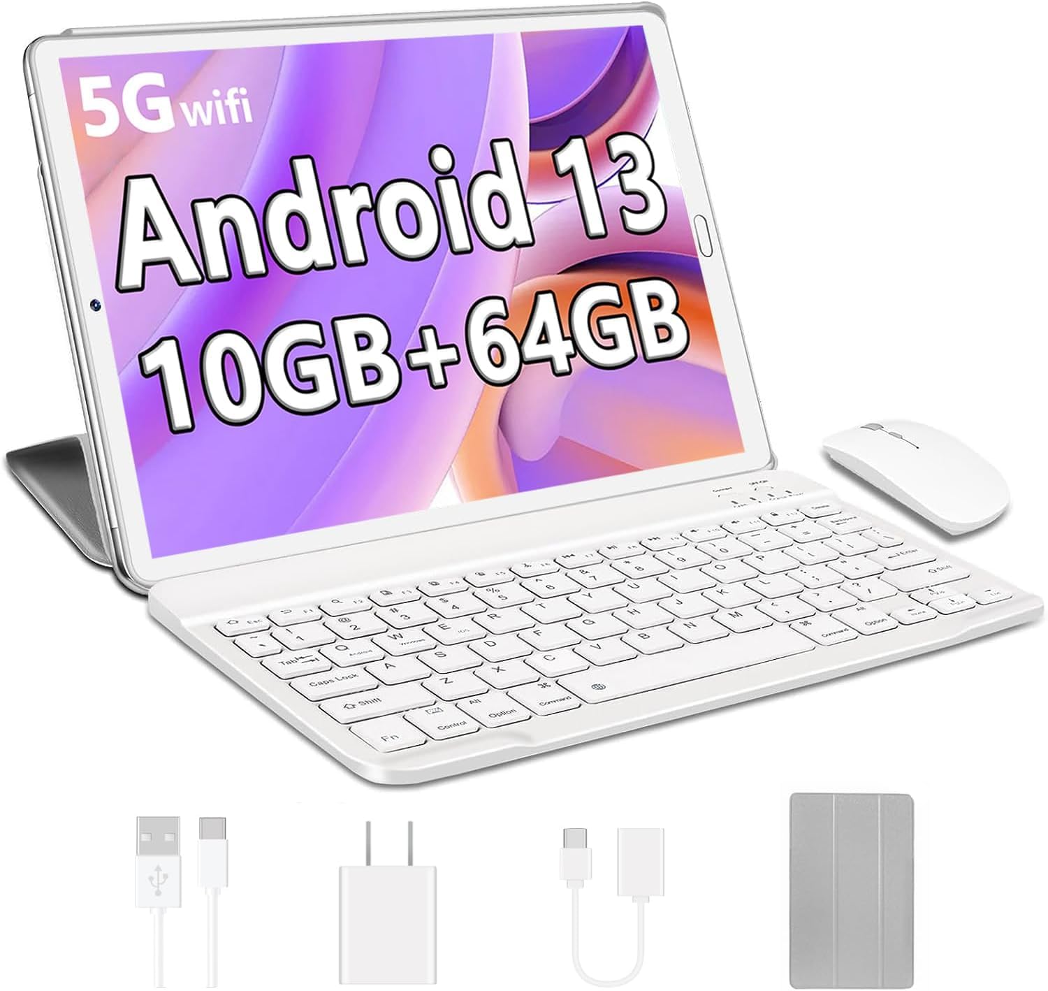 Foto 2 pulgar | Tablet Android 13 X2 10,1'' 10 Gb de Ram 64 Gb de Rom 5g Wifi Plateado - Venta Internacional