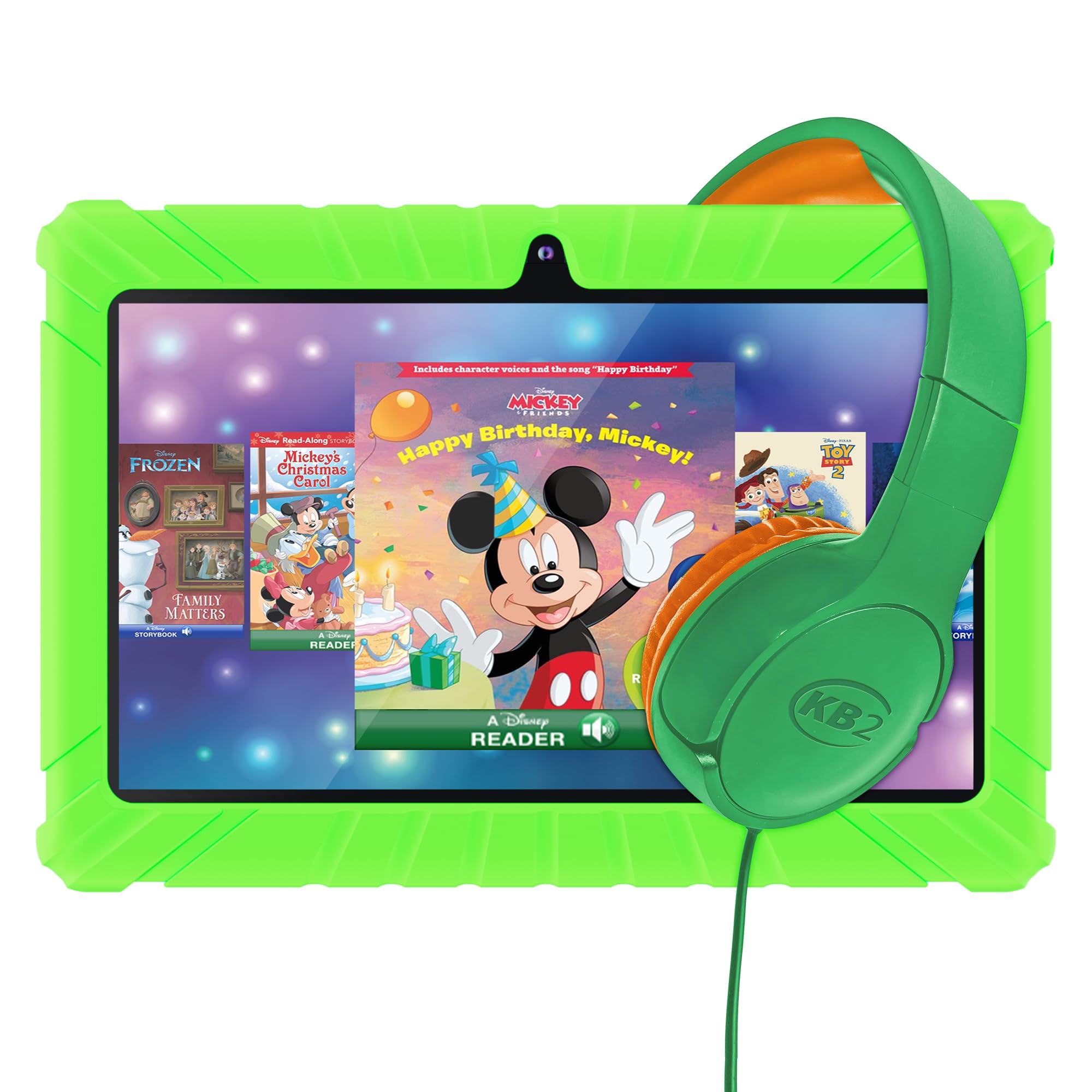 Foto 2 pulgar | Tablet Infantil Contixo V8 Hd Disney 7 Pulgadas con Auriculares Verde - Venta Internacional