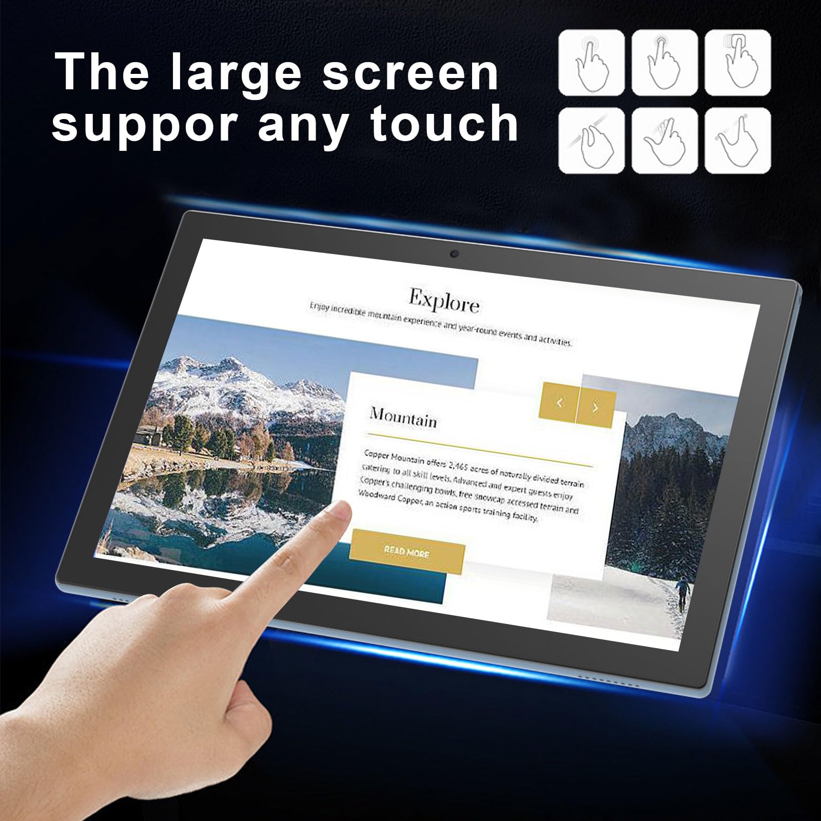 Foto 5 | Tablet 2 en 1 Zzb 10.1'' Android 14 8 GB Ram 64 GB Azul + Accesorios - Venta Internacional