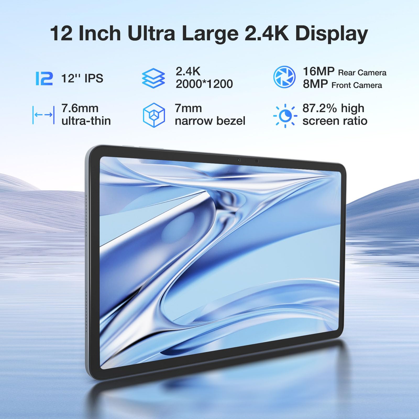 Foto 2 | Tablet Doogee T20 Ultra 12 Pulgadas 32gb+256gb Android 13 Negra - Venta Internacional