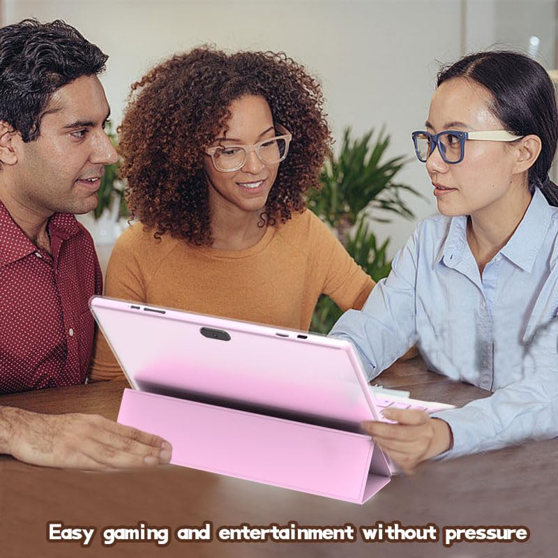 Foto 8 pulgar | Tablet 2 en 1 Zzb Android 14 de 10" 8 GB + 64 GB con Teclado Rosa - Venta Internacional