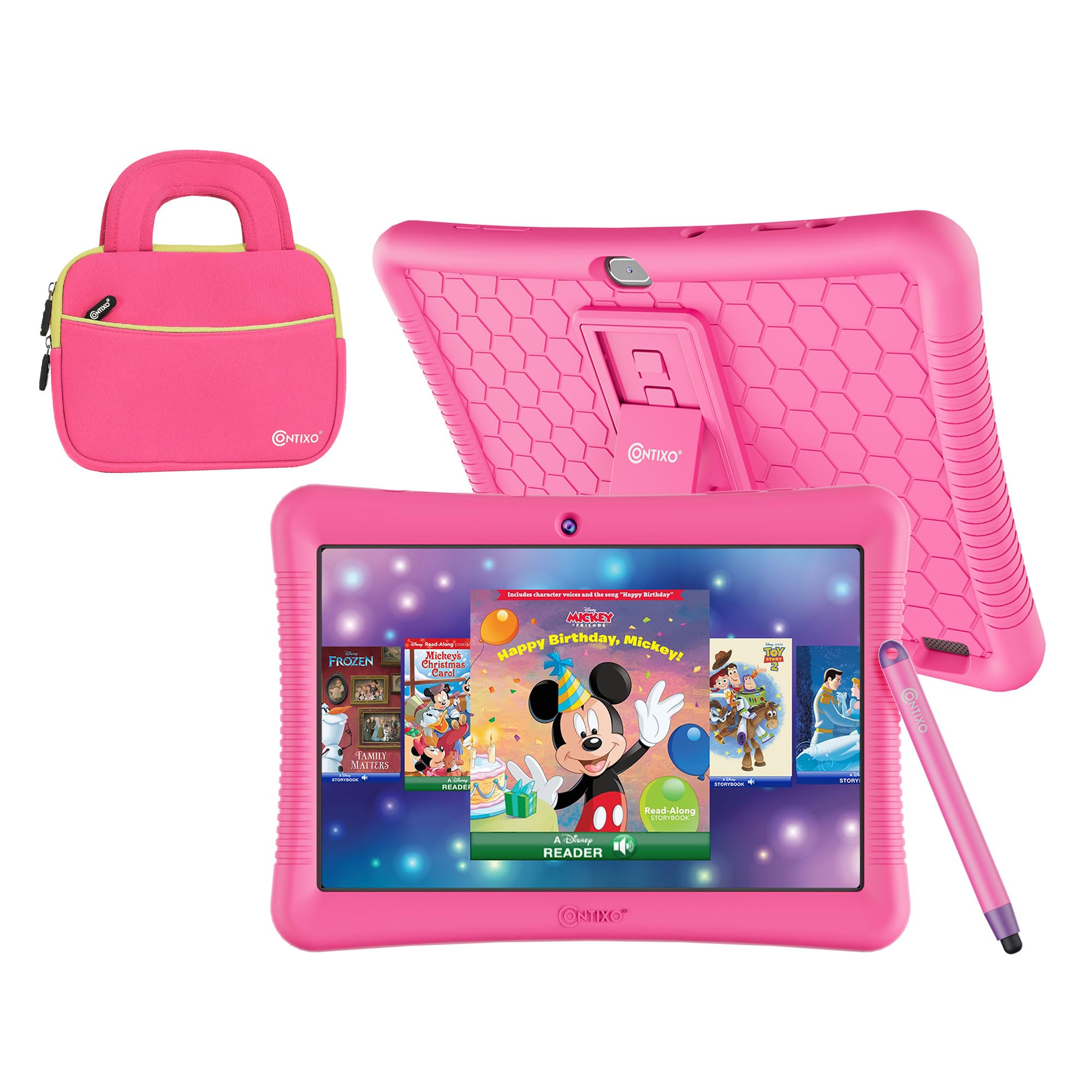 Foto 2 pulgar | Tablet Infantil Contixo K102 10 Pulgadas Hd Android Rosa Con Funda - Venta Internacional