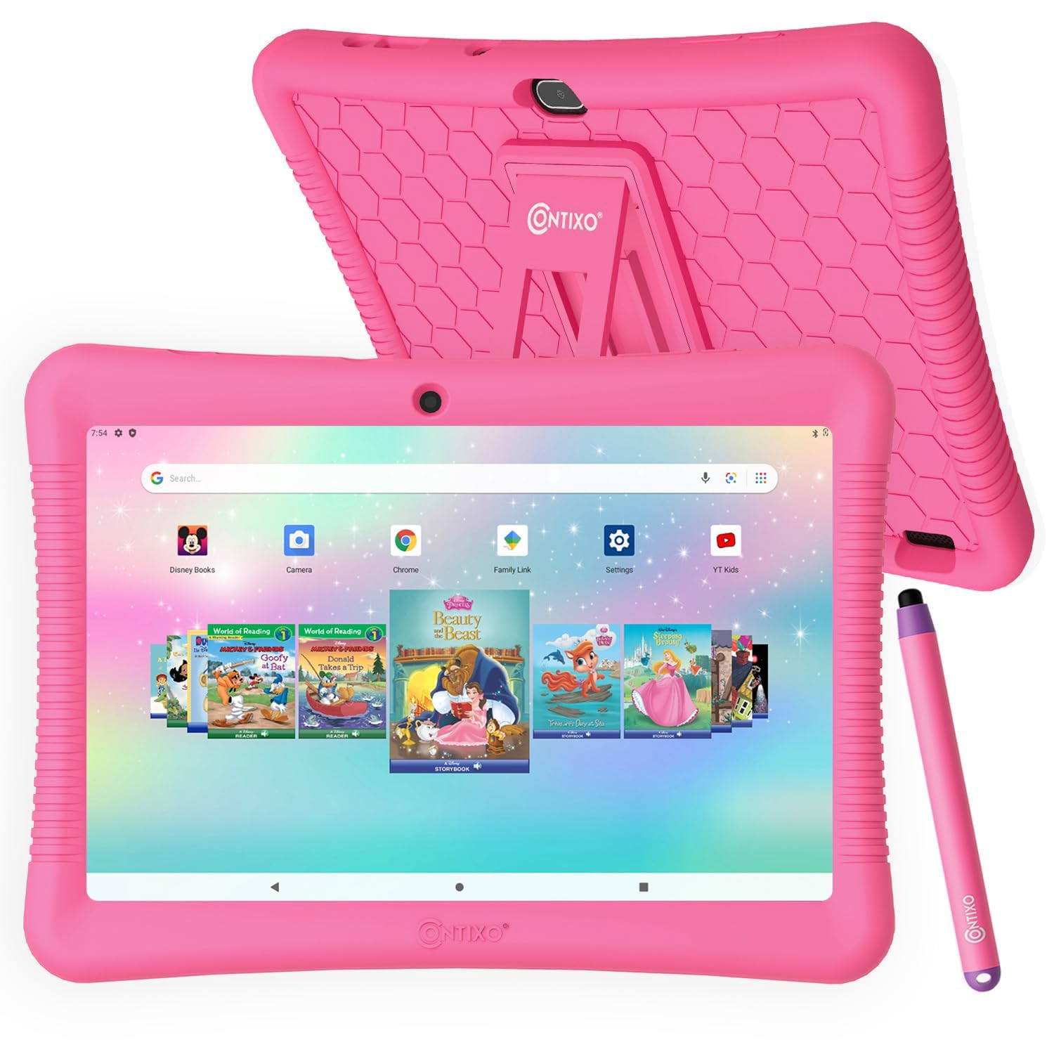 Foto 3 pulgar | Tablet Infantil Contixo K102 10 Pulgadas Hd Android Rosa Con Funda - Venta Internacional