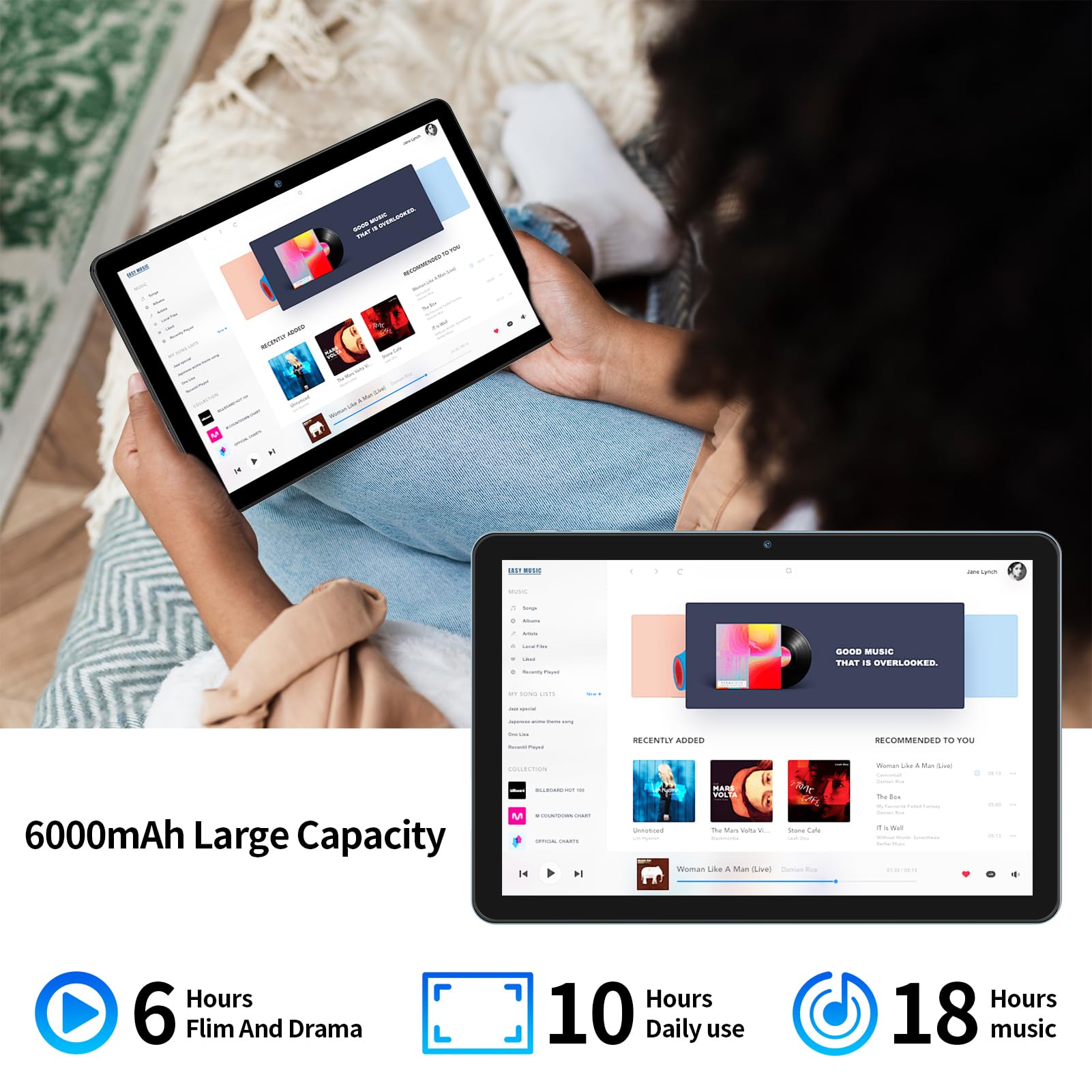 Foto 7 pulgar | Tablet Pritom Touch 10 Plus 10" Android 14 64 GB Azul - Venta Internacional