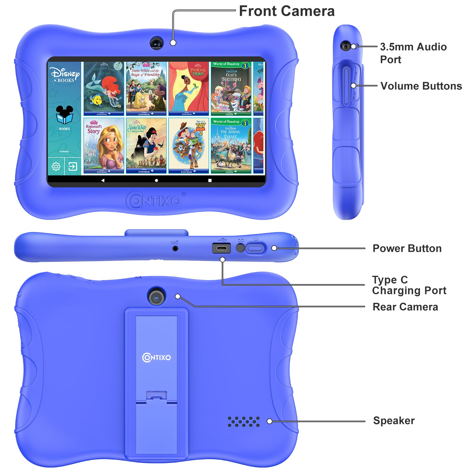 Foto 8 pulgar | Tablet Contixo Kids V9 Hd 7'' Android 11 32 Gb Wifi - Venta Internacional