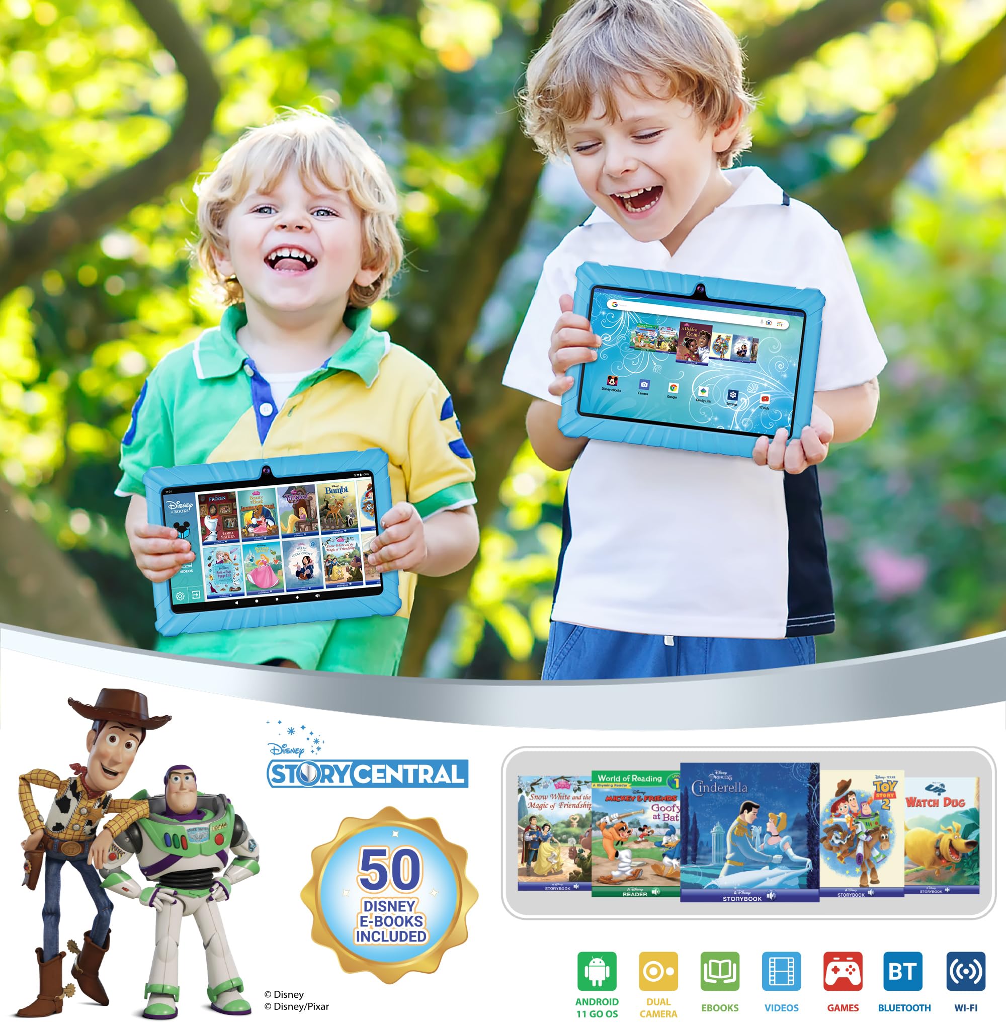Foto 2 | Tablet Infantil Contixo 7 32GB de Almacenamiento Android Azul - Venta Internacional