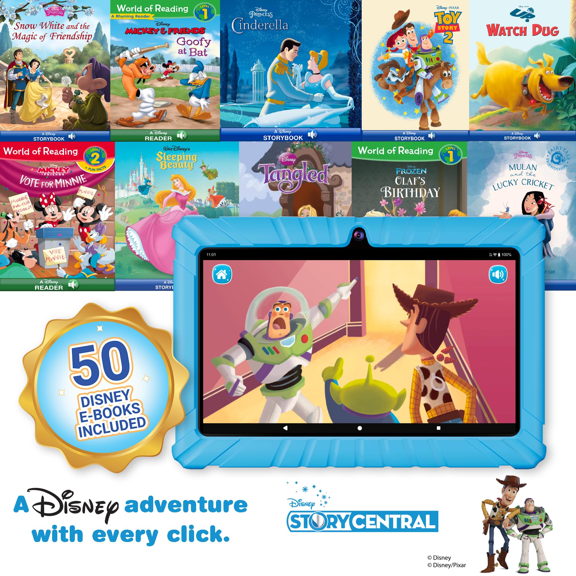 Foto 5 pulgar | Tablet Infantil Contixo 7 32GB de Almacenamiento Android Azul - Venta Internacional