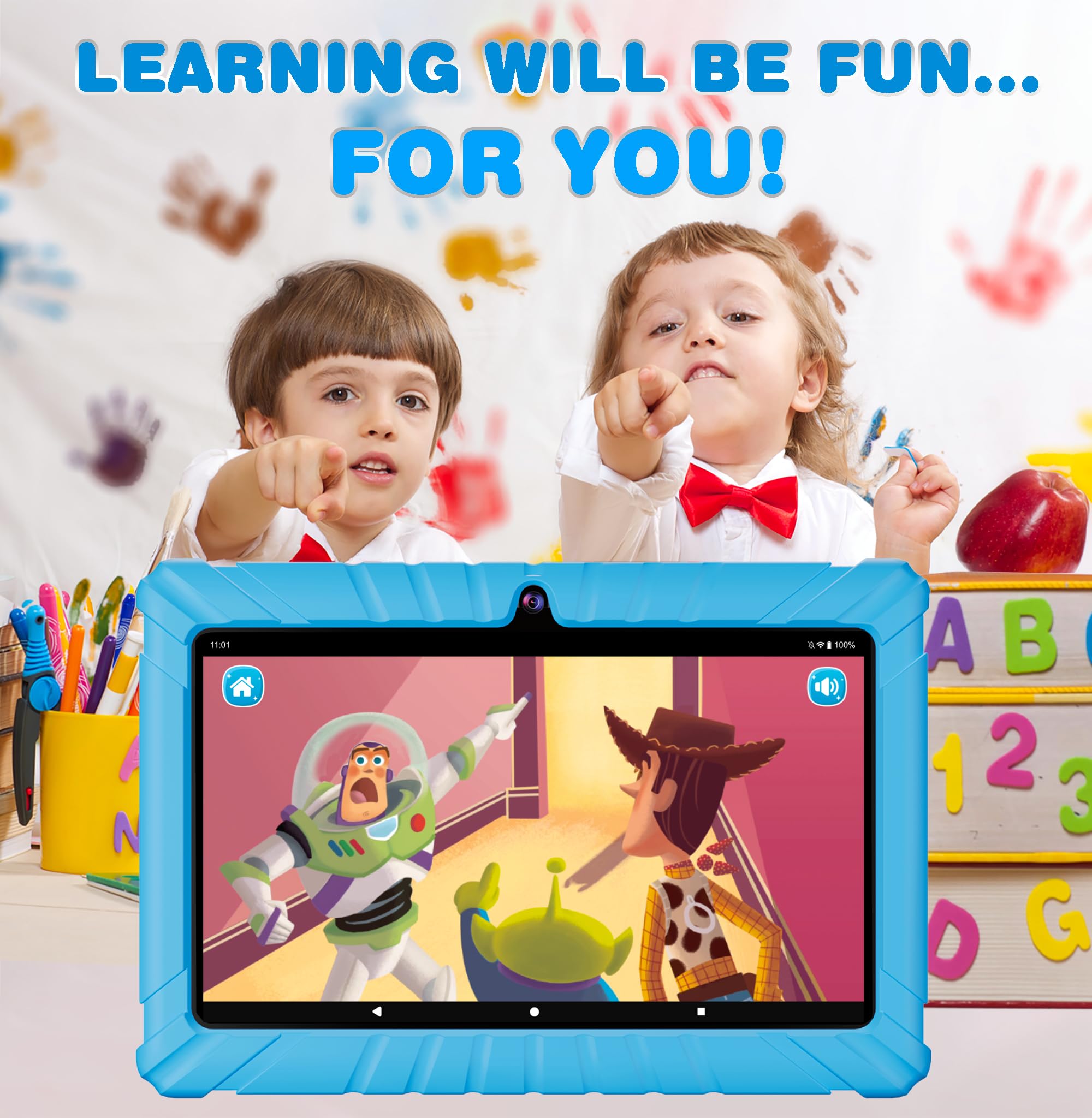 Foto 7 | Tablet Infantil Contixo 7 32GB de Almacenamiento Android Azul - Venta Internacional