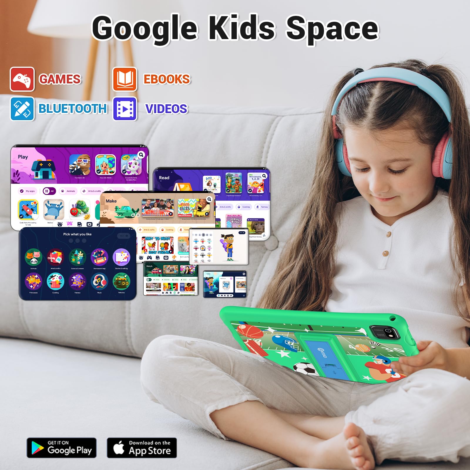 Foto 5 | Tablet Infantil Contixo K103a Android de 10 Pulgadas y 64 Gb con 80 Libros - Venta Internacional