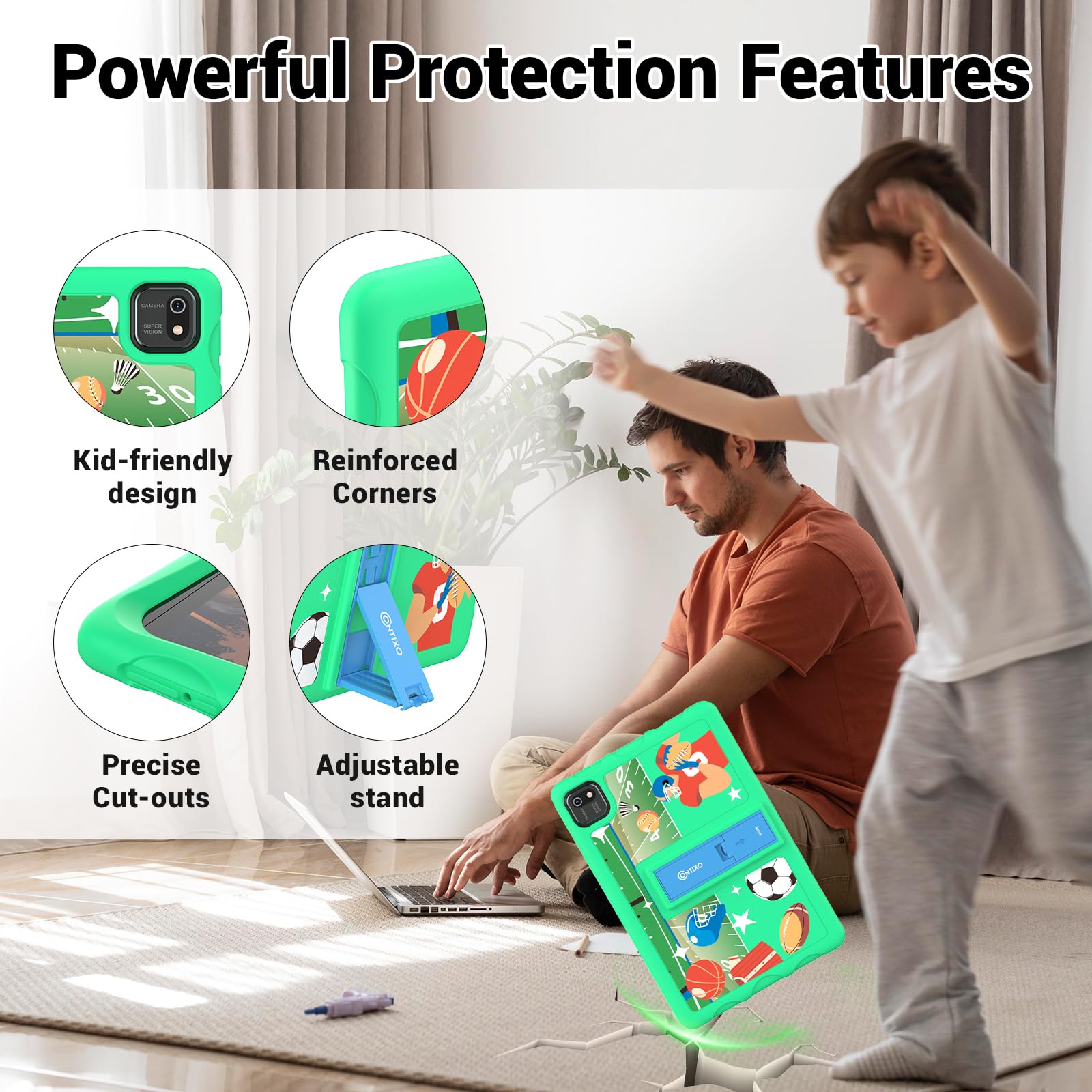 Foto 7 | Tablet Infantil Contixo K103a Android de 10 Pulgadas y 64 Gb con 80 Libros - Venta Internacional