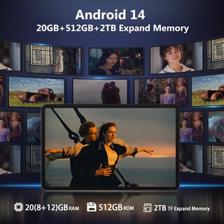 Foto 2 | Tablet Doogee T40 Pro De 12 Pulgadas Con Android 14, 20 Gb De Ram Y 512 Gb De Rom - Venta Internacional.