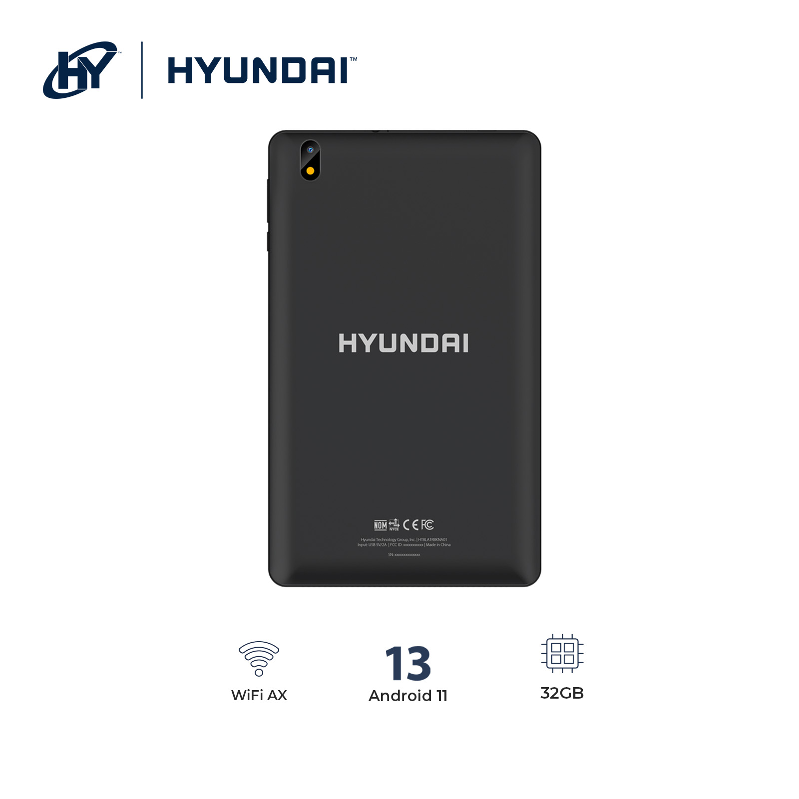 Foto 3 | Tableta Hyundai Hytab Pro 8'', Full Hd, Quad-core, 3gb, 32gb, Android 11, 4g - Gris Espacial