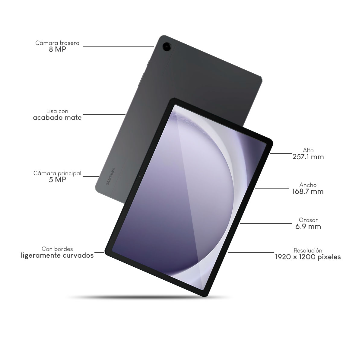 Foto 3 pulgar | Tablet Samsung Galaxy Tab A9+ 8gb 128gb Fhd Gris
