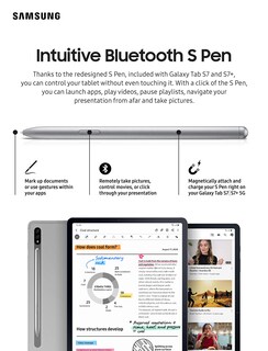 Foto 3 | Tableta Samsung Galaxy Tab S7 | S7+ S Pen Mystic Silver - Venta Internacional.