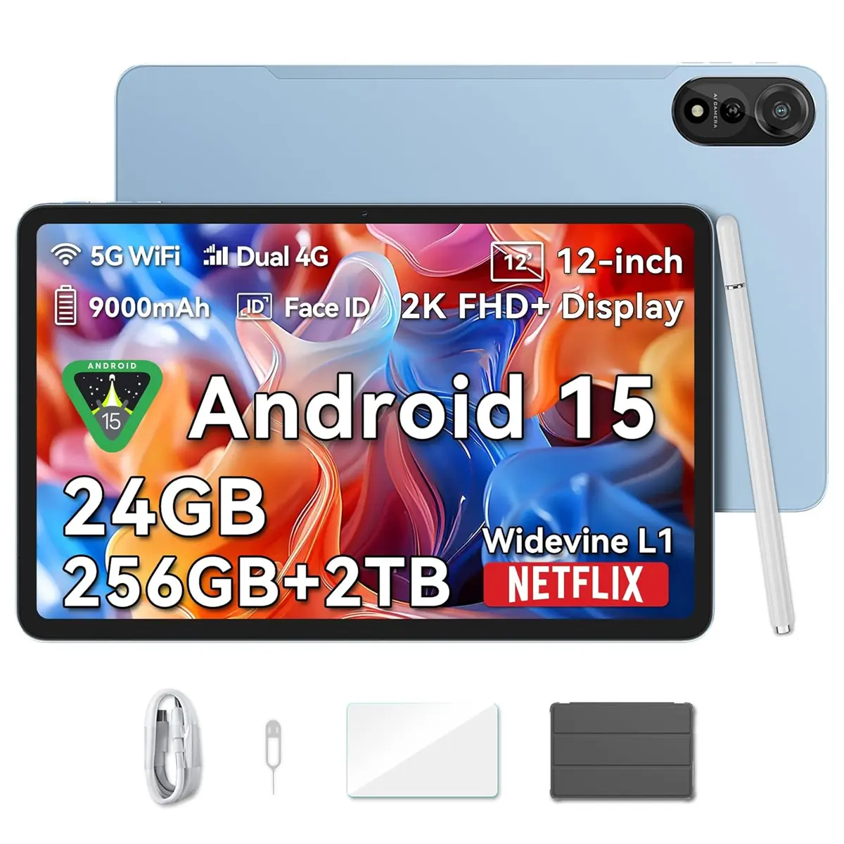 Foto 2 pulgar | Tableta Blackview Mega 2 4g De 24 Gb+256 Gb, 12 Pulgadas, 2k, Android 15 - Venta Internacional.