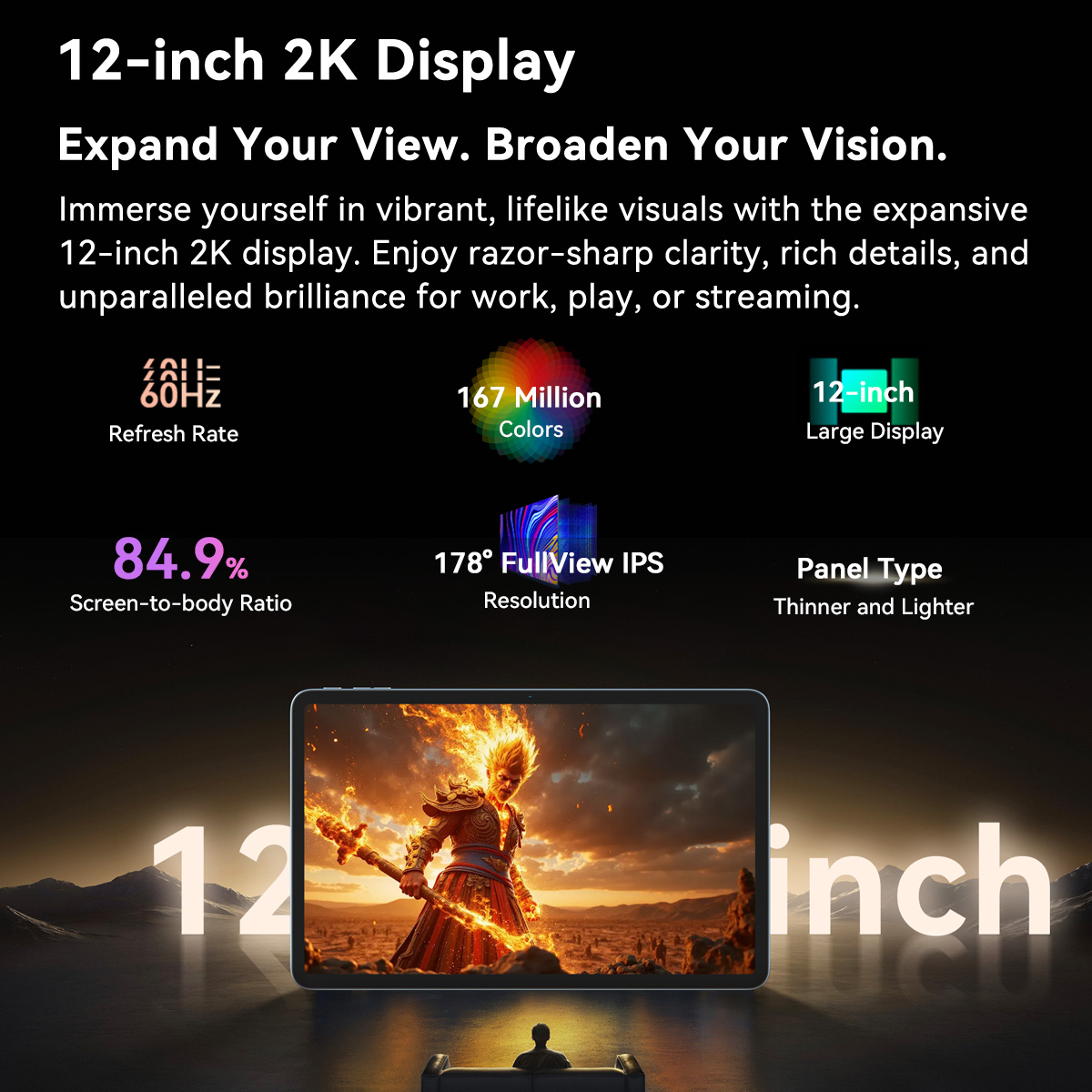 Foto 2 | Tablet Blackview Mega 2 4g De 12 Pulgadas, 36 Gb De Ram Y 256 Gb De Rom, Android - Venta Internacional.