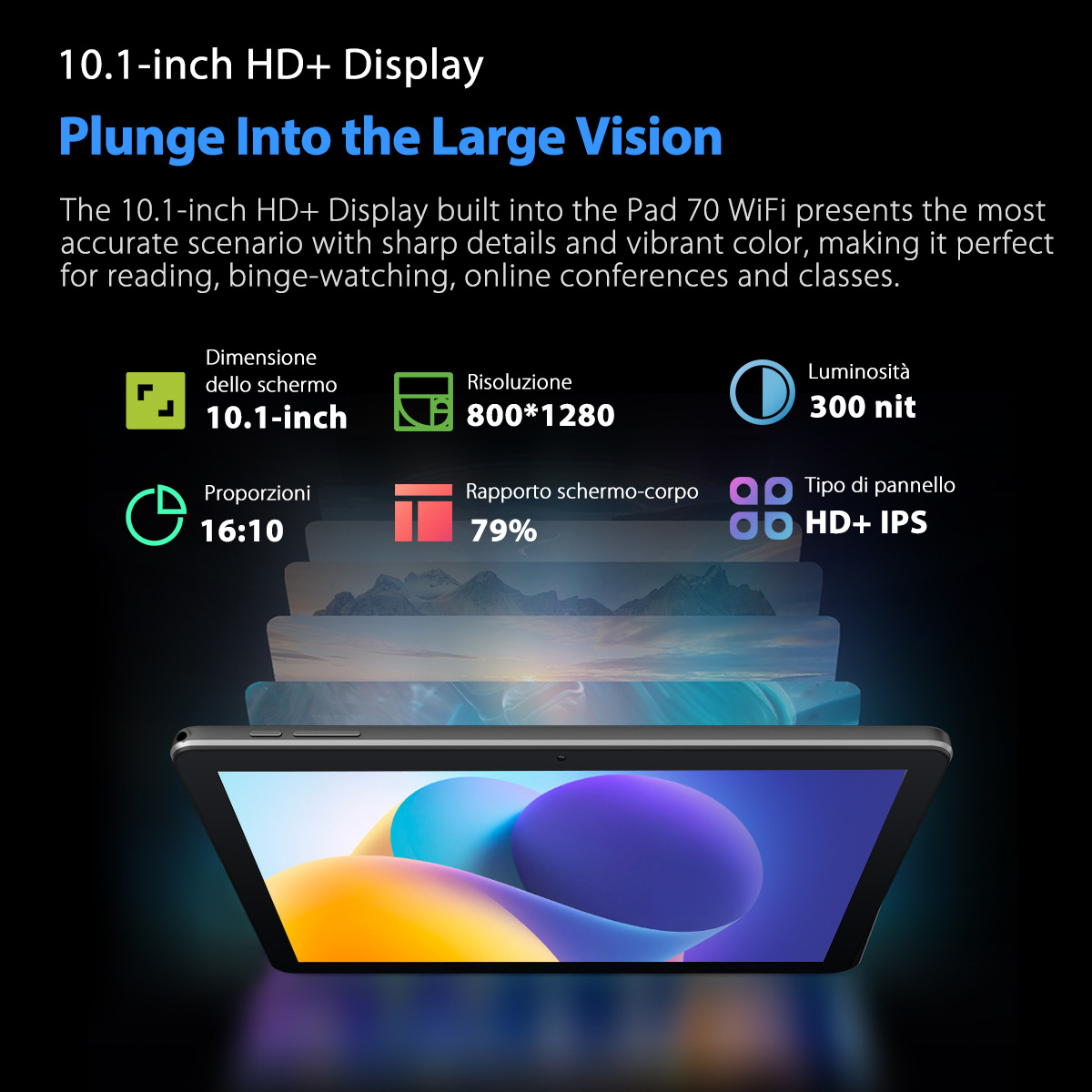 Foto 3 pulgar | Tableta Blackview Oscal Pad 70 Wifi 12 Gb Ram 128 Gb Android 14