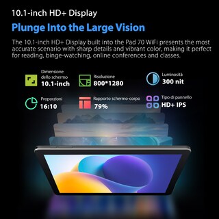Foto 2 | Tableta Blackview Oscal Pad 70 Wifi 12 Gb Ram 128 Gb Android 14