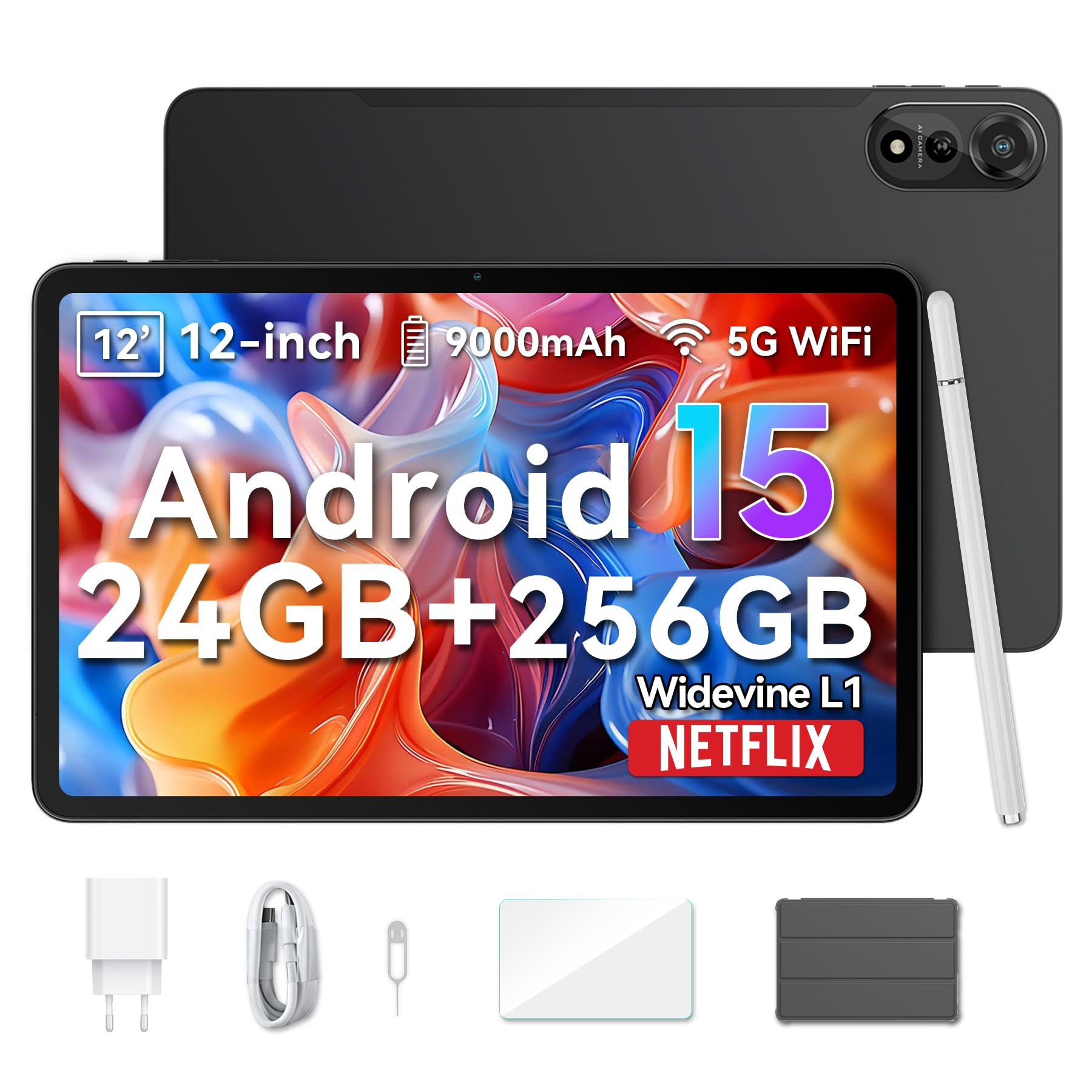 Tablet Blackview Mega2 2025 De 12 Pulgadas, 24 Gb De Ram Y 256 Gb De Rom - Venta Internacional.