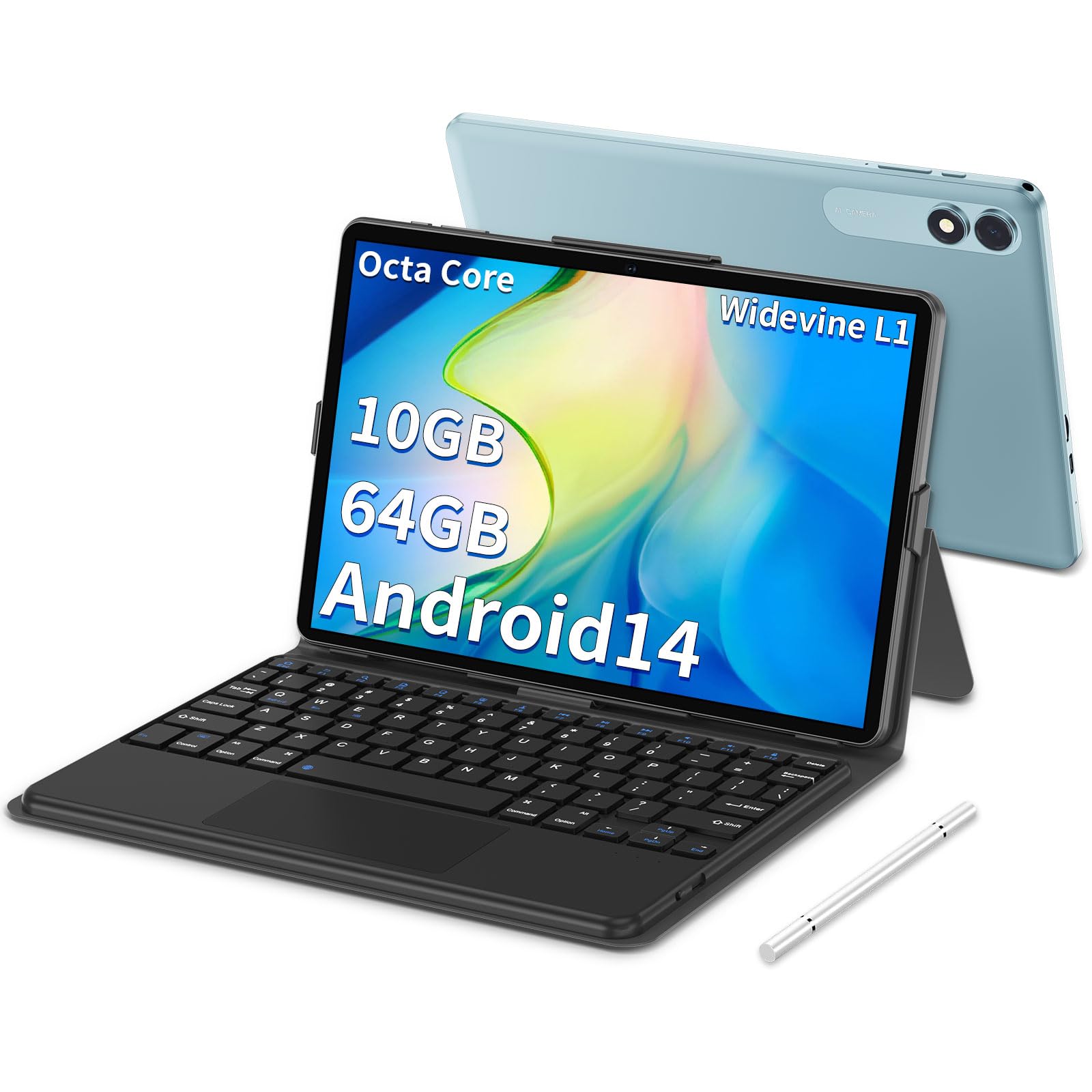 Foto 1 | Tableta Colorroom 10.1 Android 14 10 Gb Ram 64 Gb Rom 1 Tb Azul - Venta Internacional.