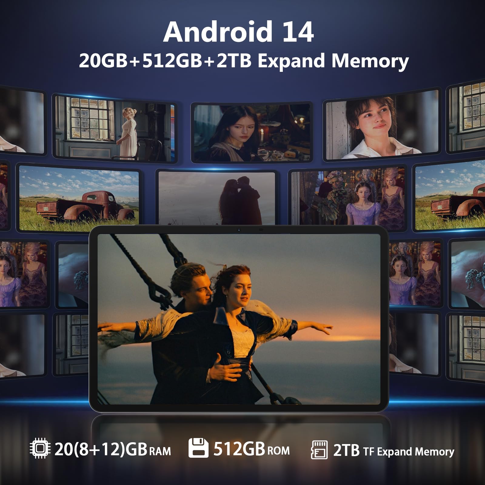 Foto 2 | Tablet Doogee T40 Pro 12'' Android 14 20gb Ram 512gb Azul - Venta Internacional.