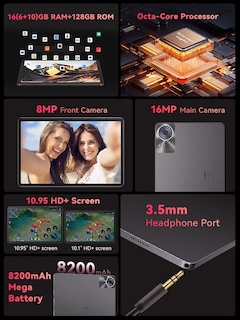 Foto 3 | Tablet Cubot Tab 70 16 Gb De Ram + 128 Gb De Rom 10.95 " Android 14 - Venta Internacional