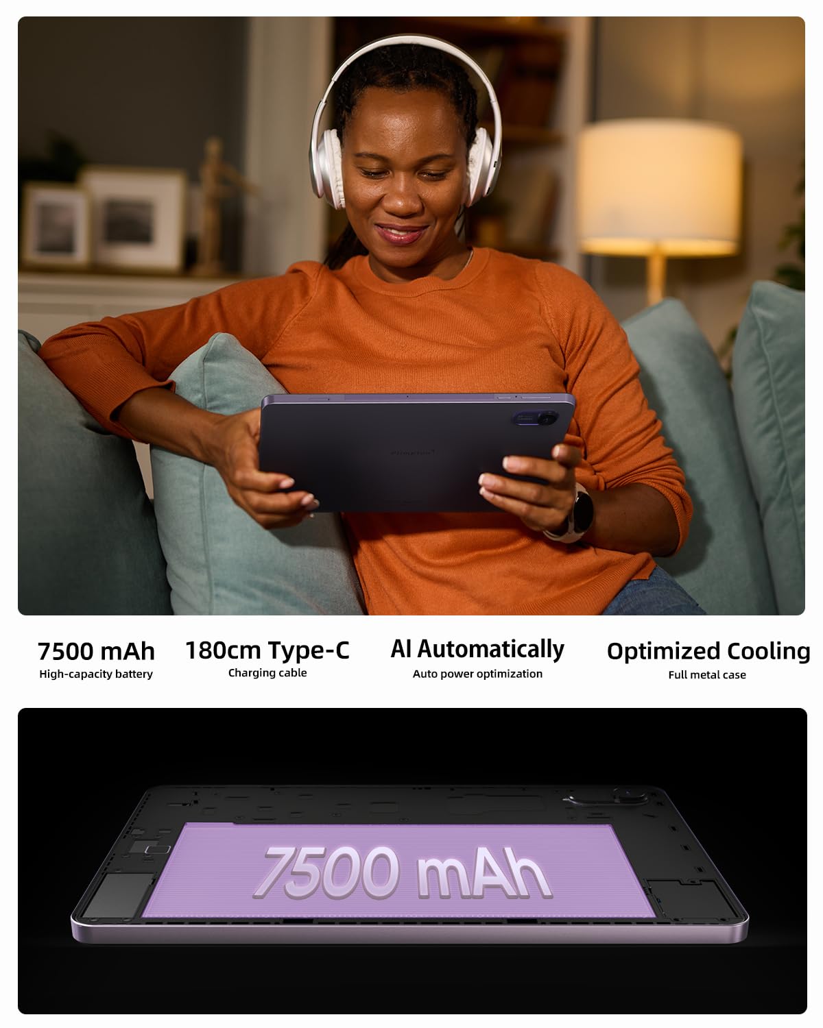 Foto 4 | Tableta Plimpton 2025 con Tecnología de Inteligencia Artificial 10 Pulgadas Android 15 24 Gb+128 Gb - Venta Internacio