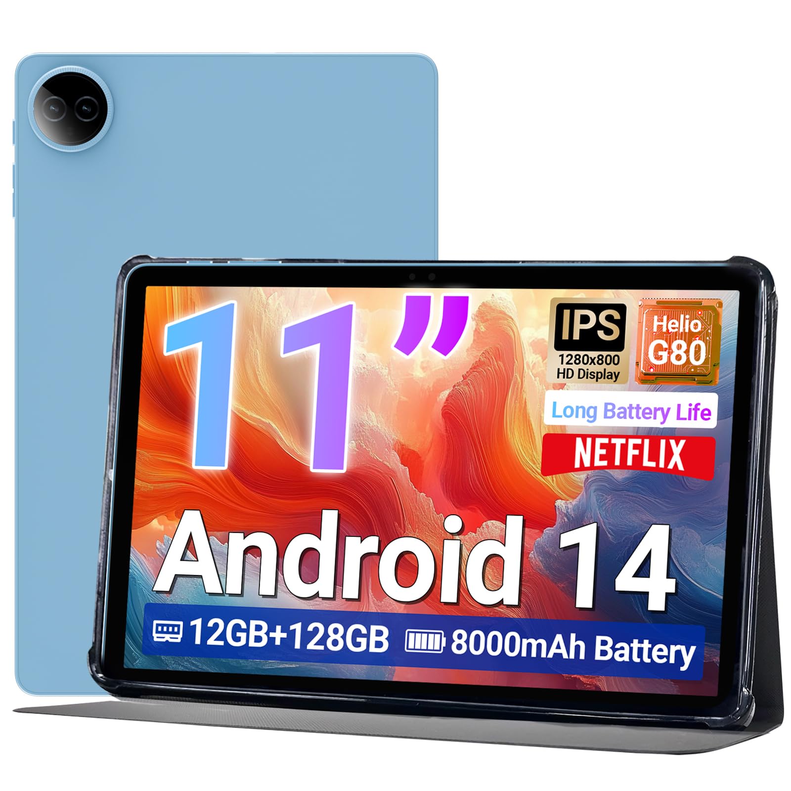 Foto 2 pulgar | Tablet Digiland Tab R11-11 Android 14 12 GB RAM 128 GB Azul - Venta Internacional