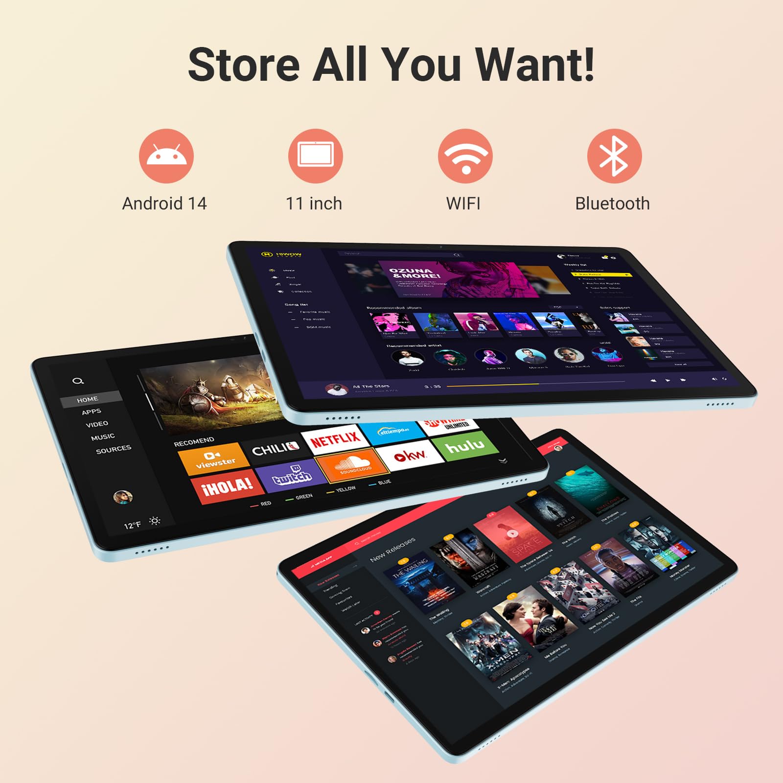 Foto 2 | Tablet Digiland Tab R11-11 Android 14 12 GB RAM 128 GB Azul - Venta Internacional